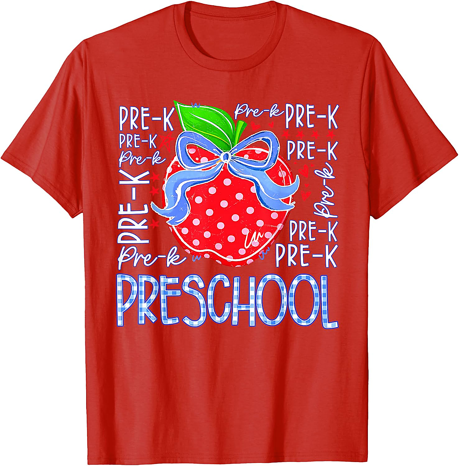 Preschool Pre-K Apple Back to School T-Shirt
