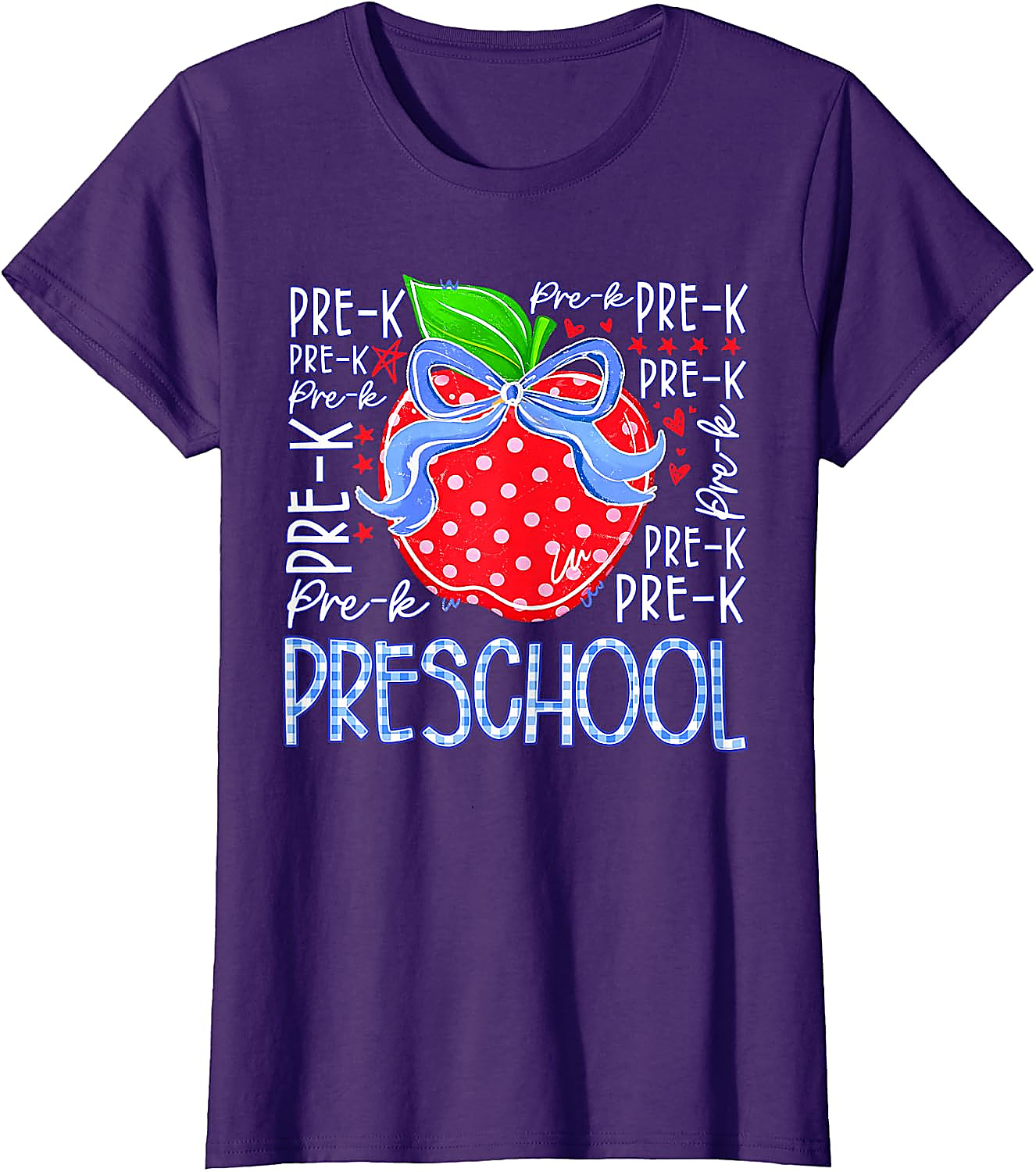 Preschool Pre-K Apple Back to School T-Shirt