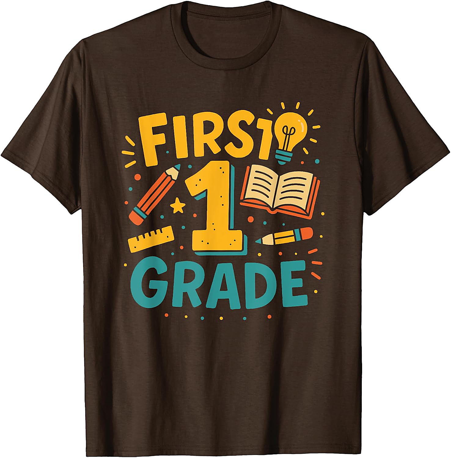 First Grade Back To School T-Shirt | Vintage Student Tee
