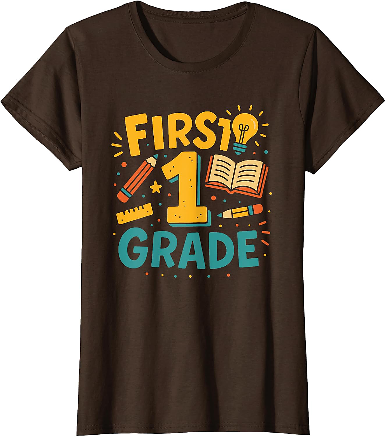 First Grade Back To School T-Shirt | Vintage Student Tee
