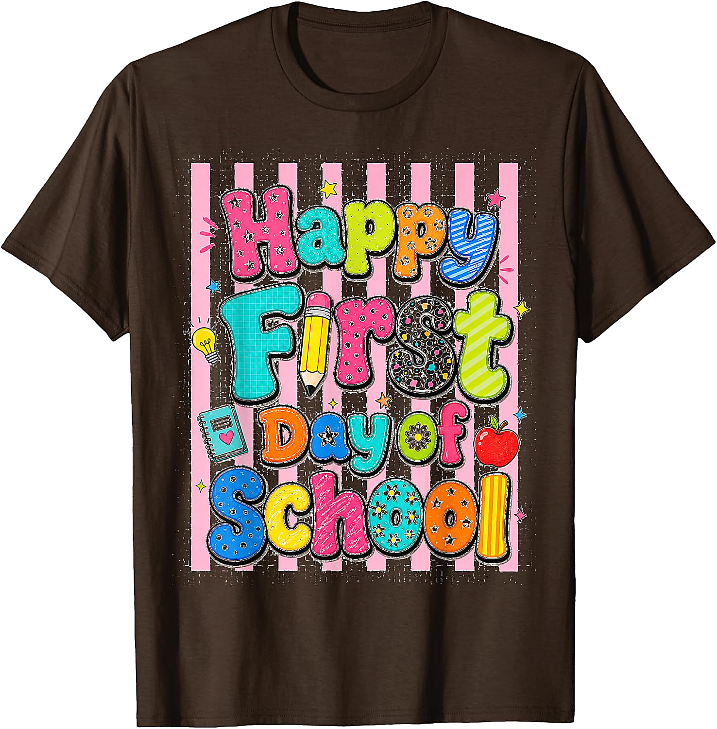 Happy First Day of School T-Shirt | Fun Back to School Tee