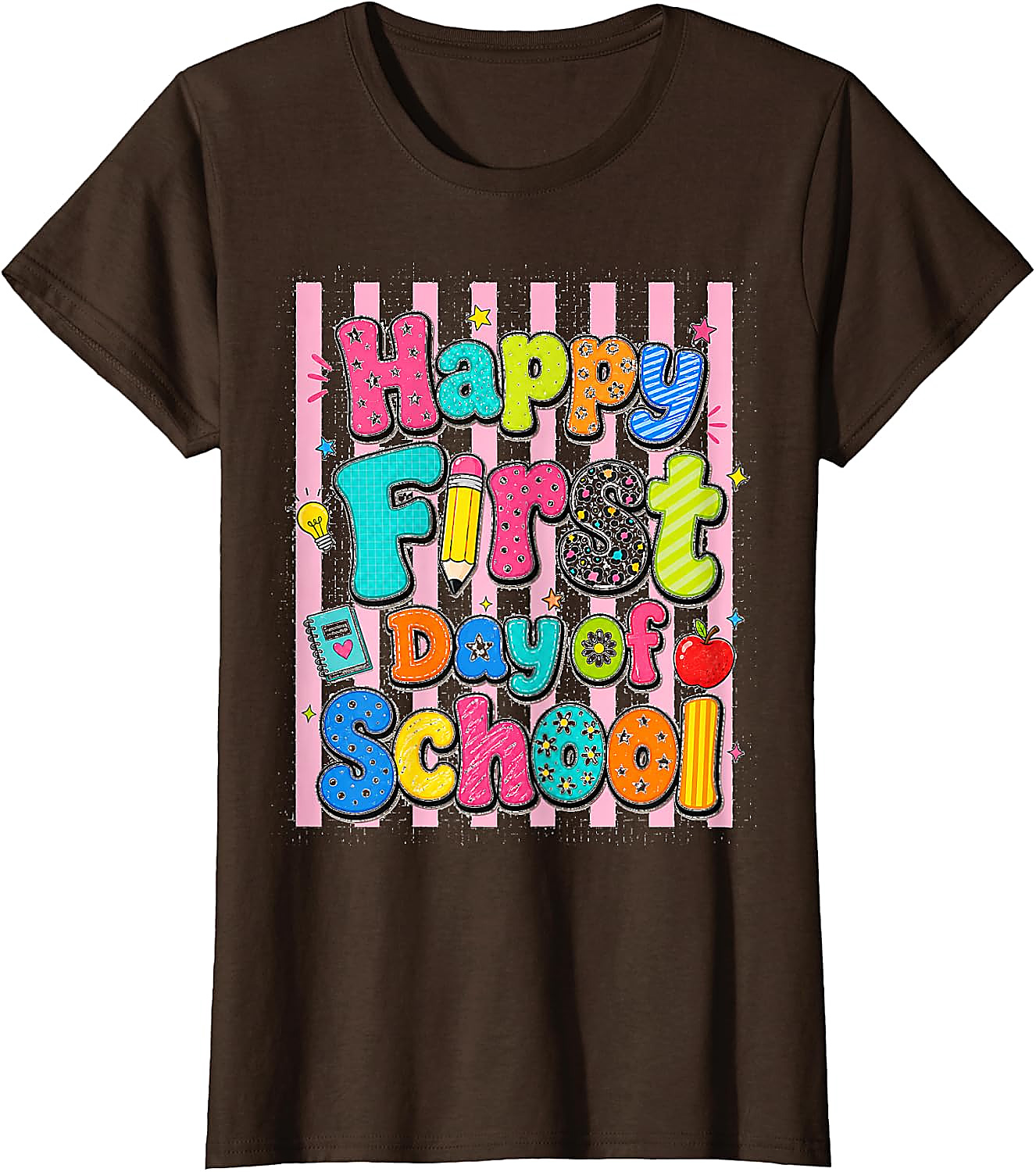 Happy First Day of School T-Shirt | Fun Back to School Tee