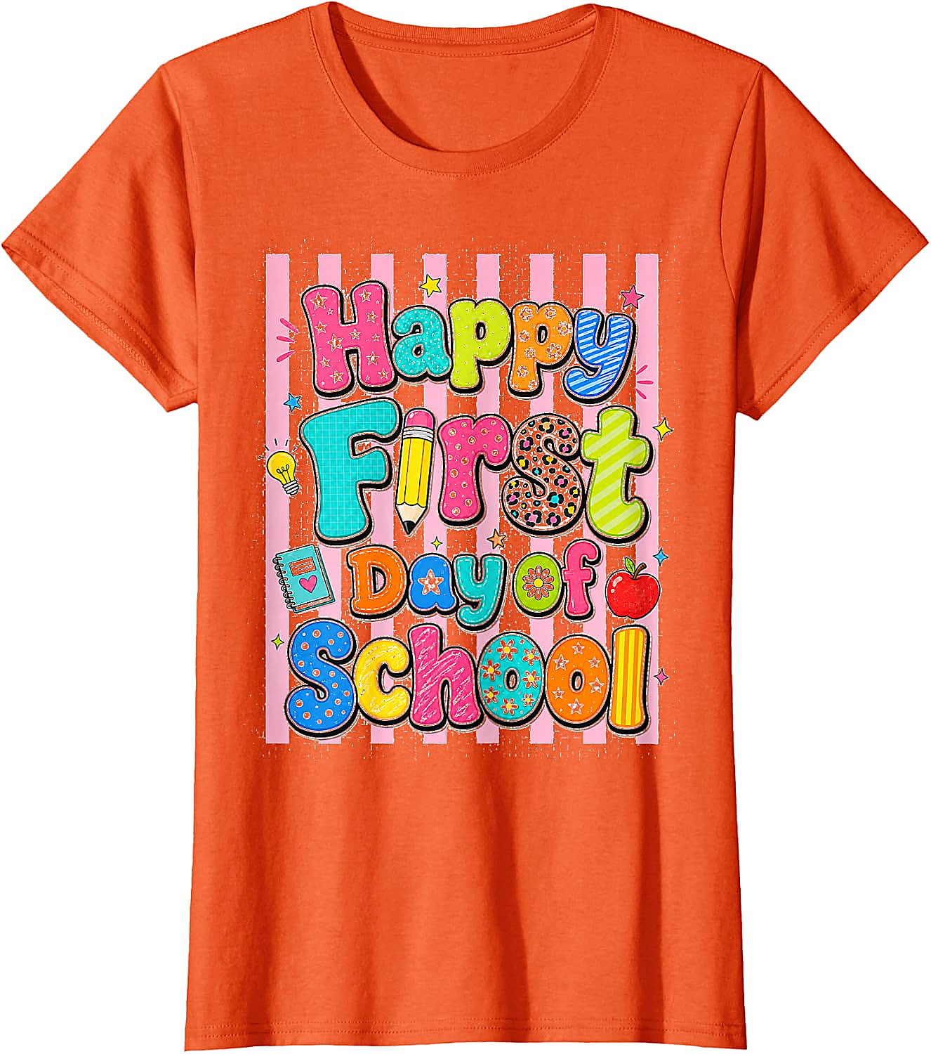 Happy First Day of School T-Shirt | Fun Back to School Tee