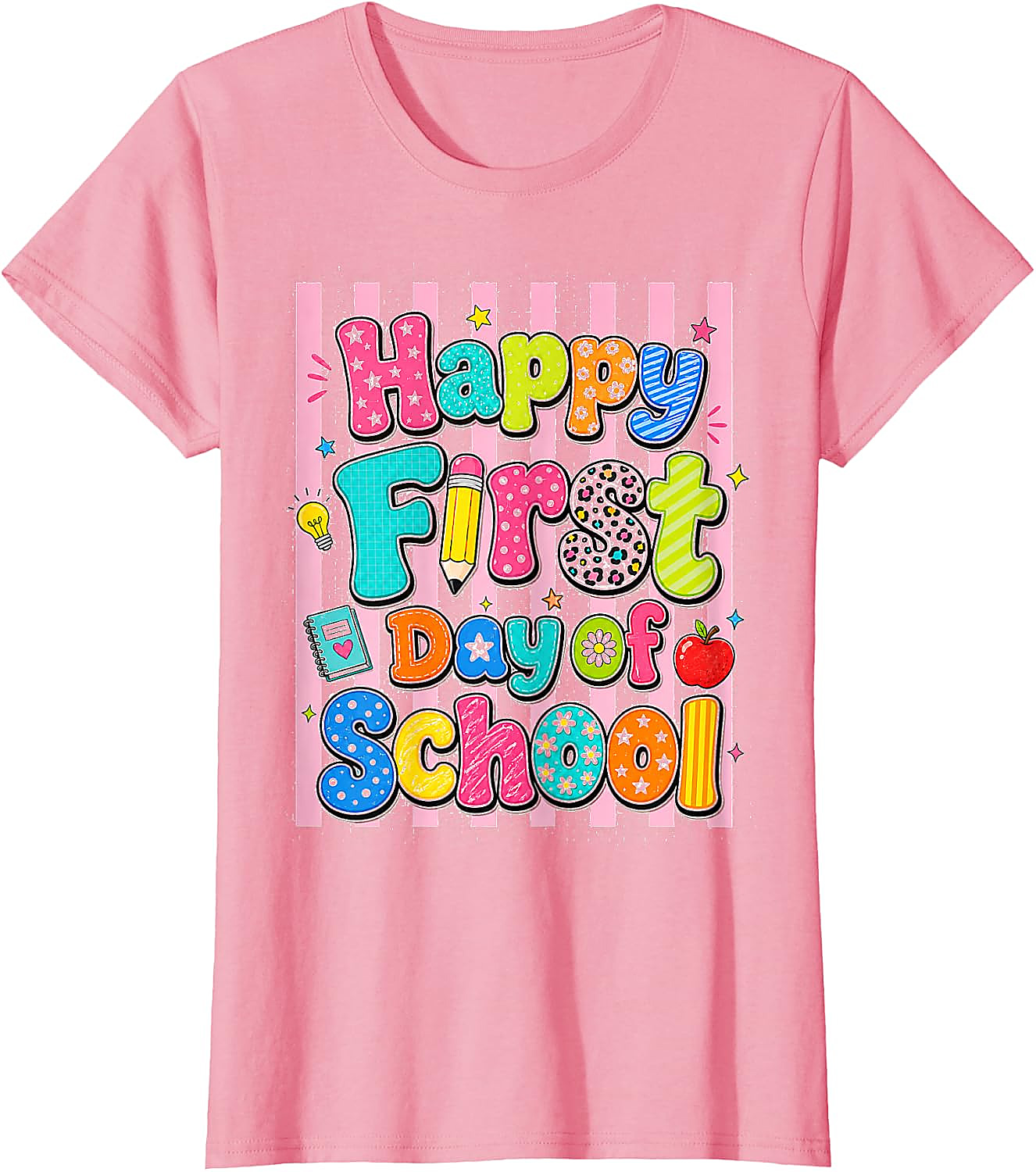 Happy First Day of School T-Shirt | Fun Back to School Tee