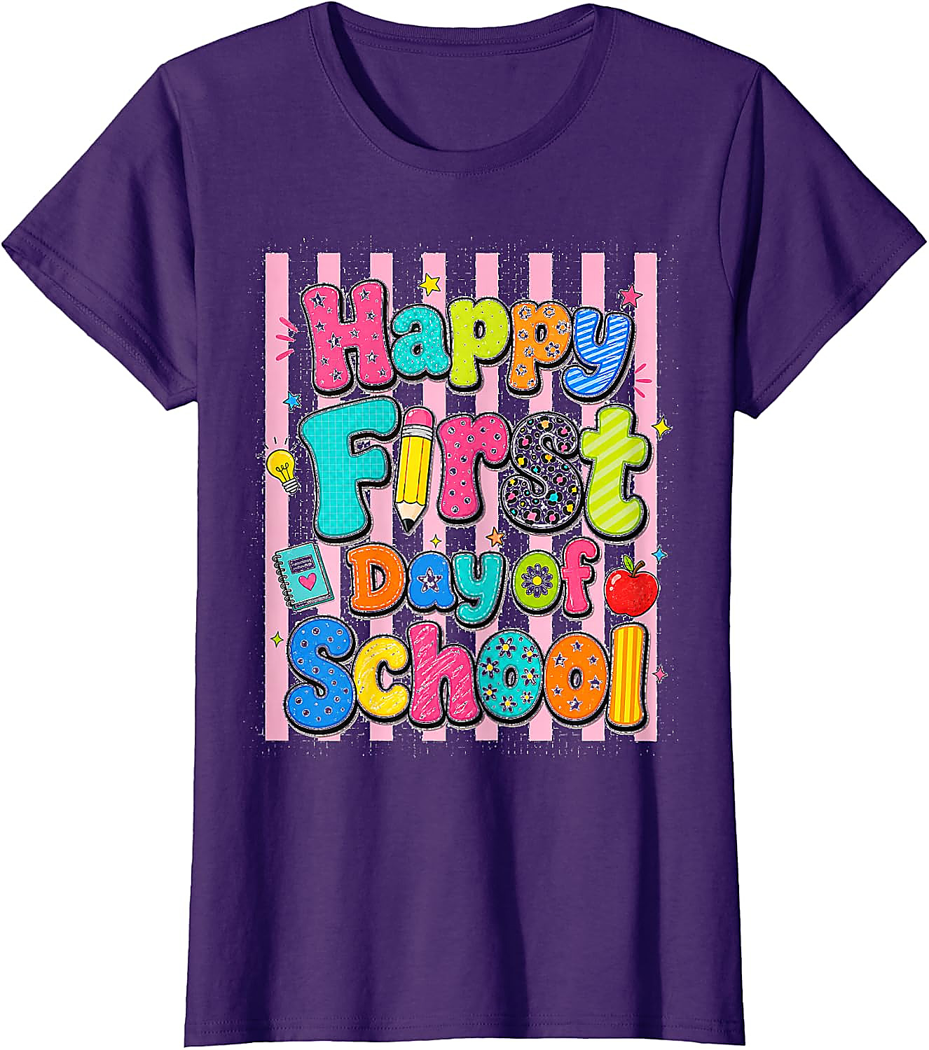 Happy First Day of School T-Shirt | Fun Back to School Tee