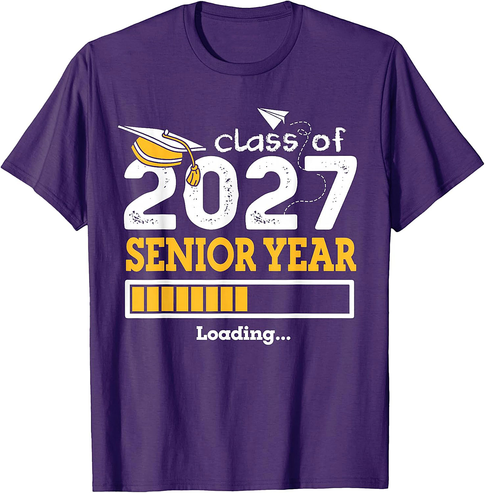 Class of 2027 Senior Year Loading T-Shirt | Graduation Tee