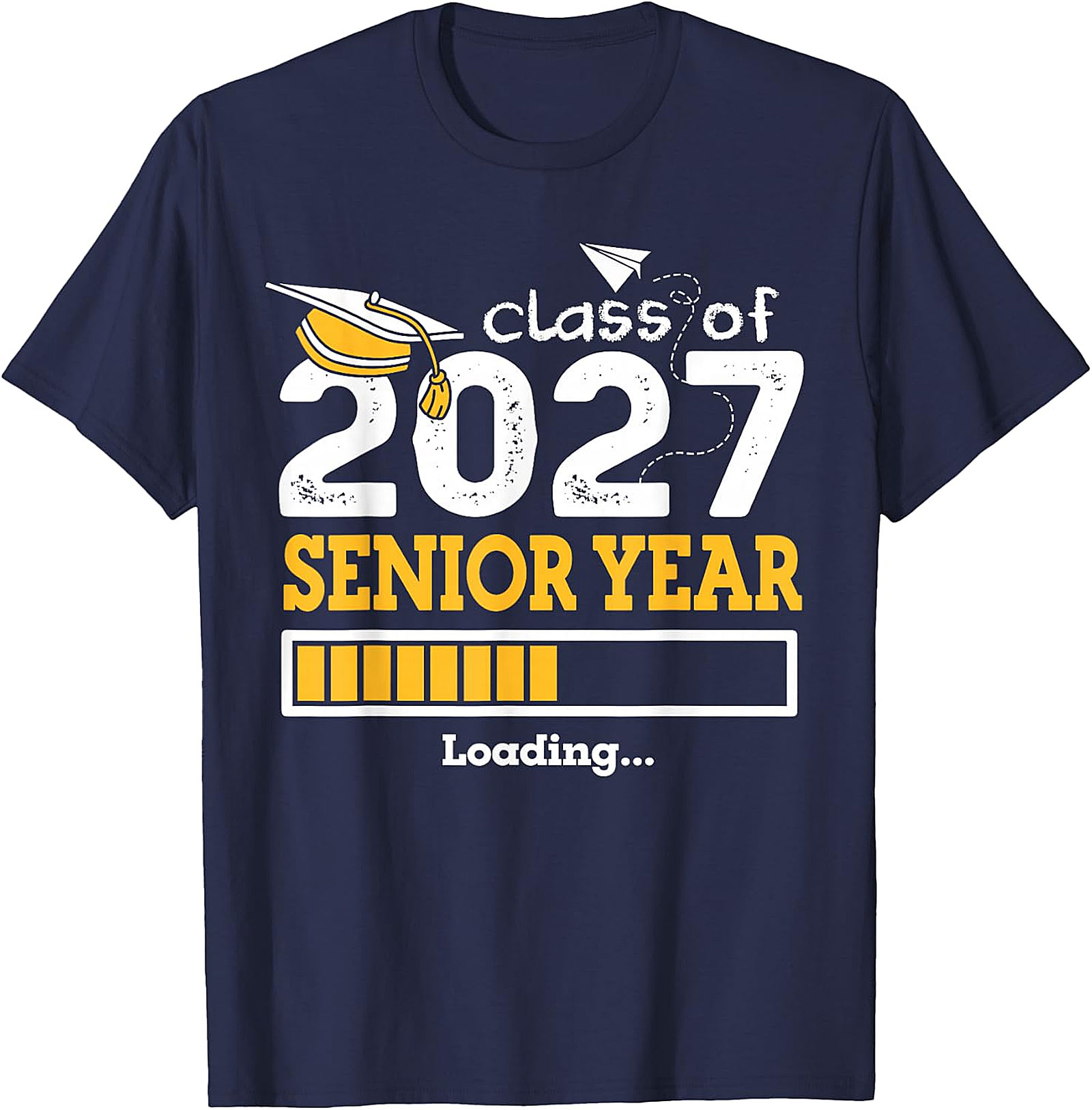 Class of 2027 Senior Year Loading T-Shirt | Graduation Tee