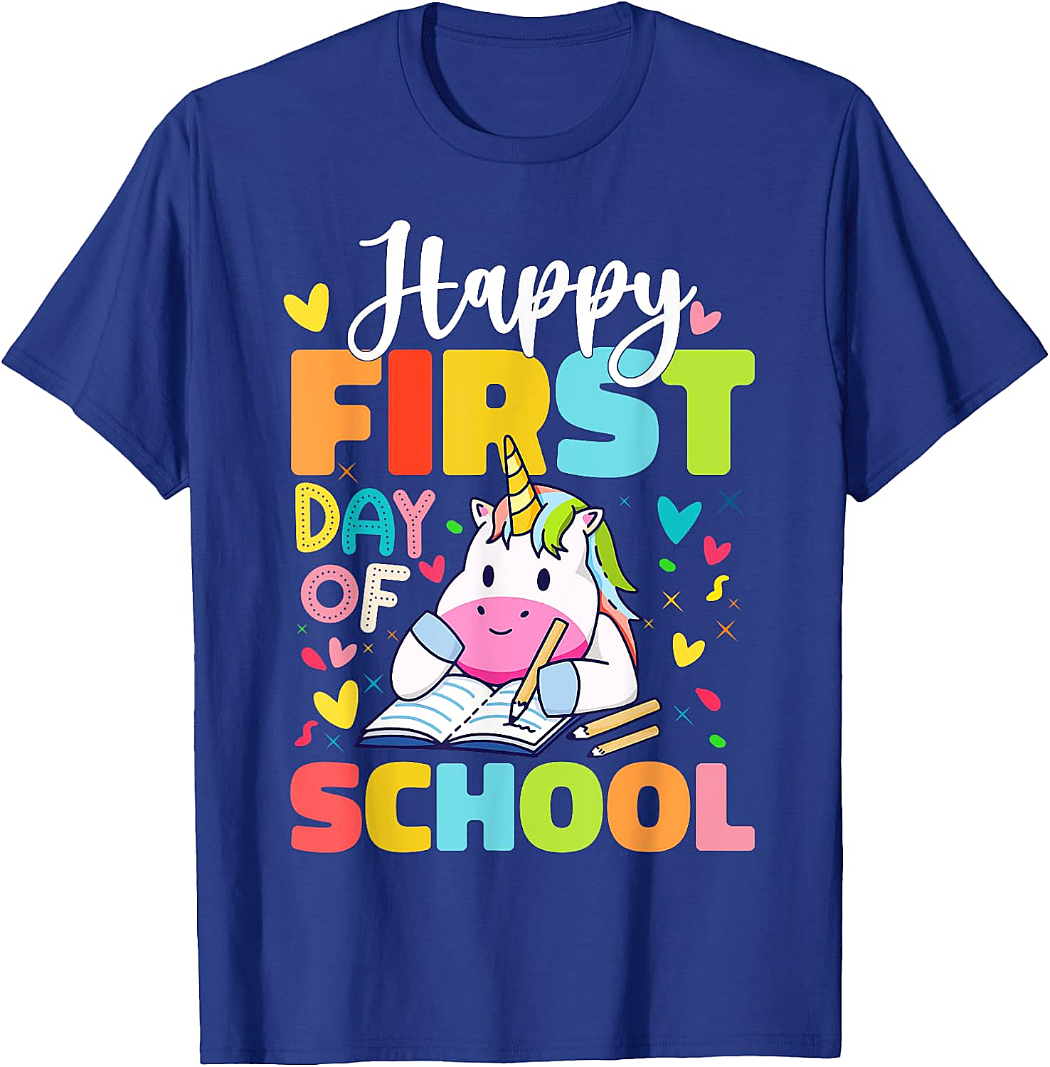 Happy First Day Of School Unicorn T-Shirt Kids & Teachers