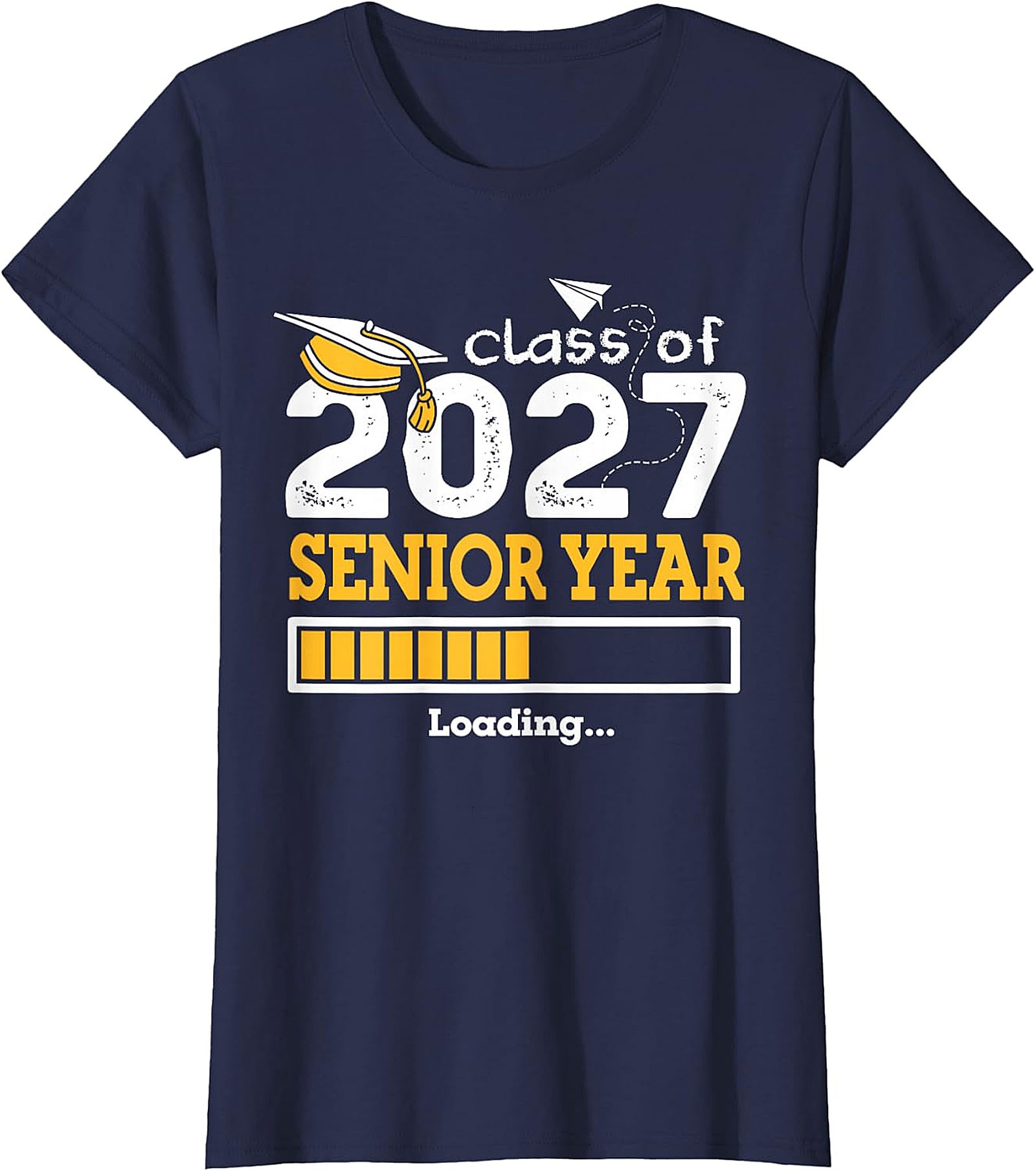 Class of 2027 Senior Year Loading T-Shirt | Graduation Tee