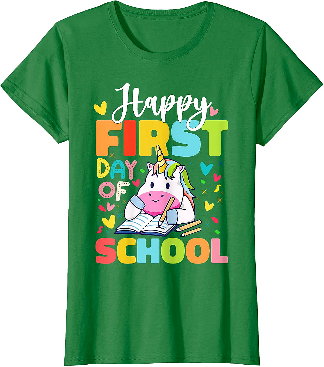 Happy First Day Of School Unicorn T-Shirt Kids & Teachers