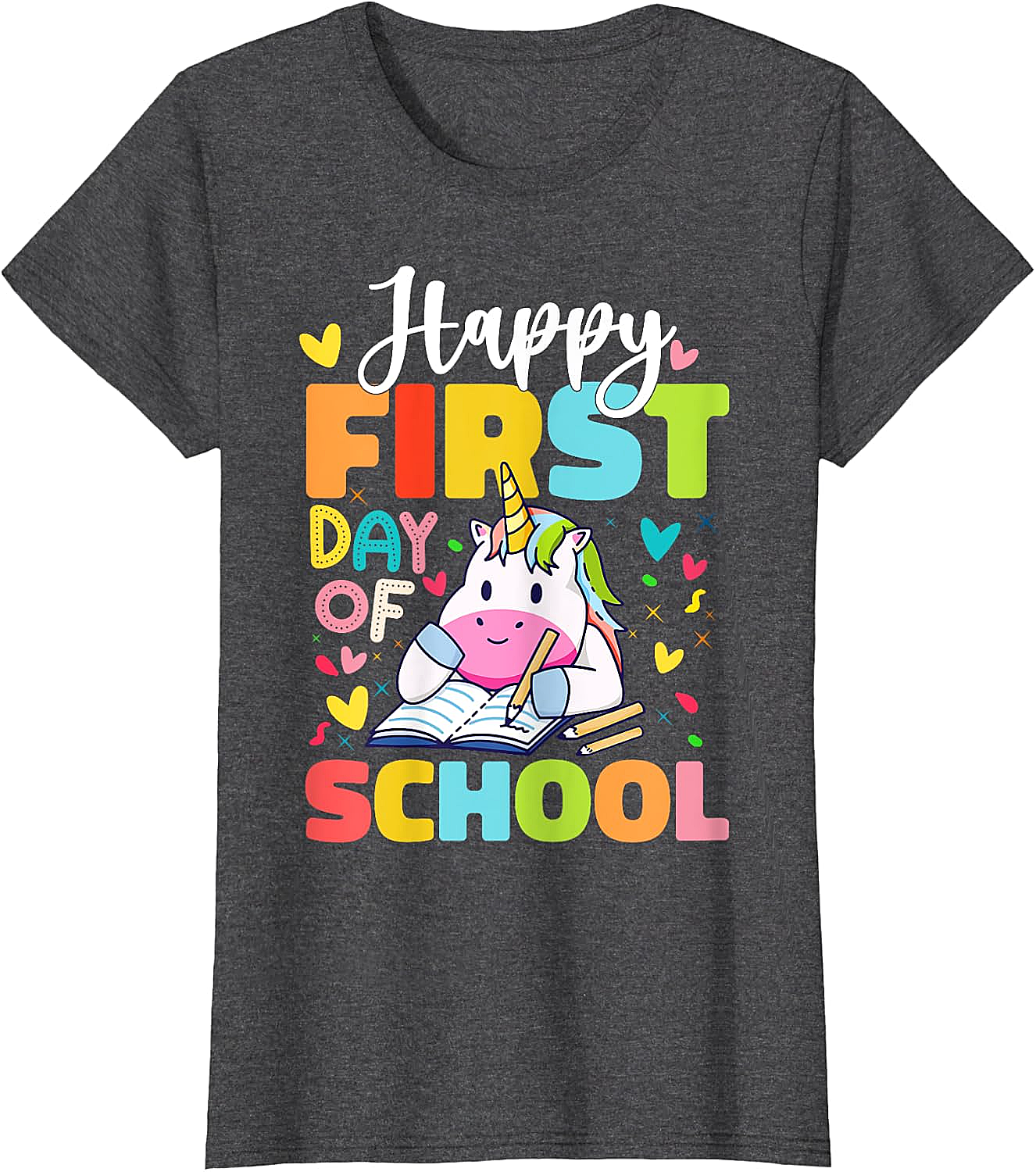Happy First Day Of School Unicorn T-Shirt Kids & Teachers