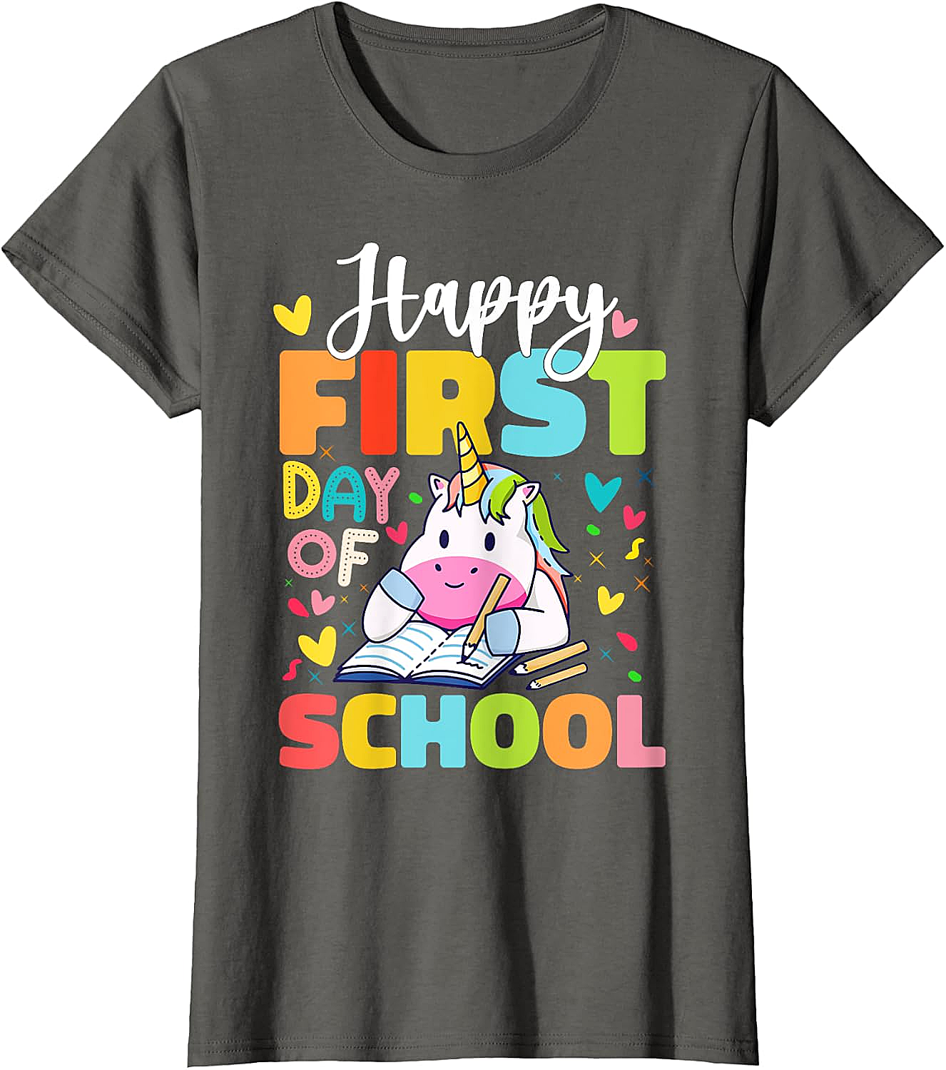 Happy First Day Of School Unicorn T-Shirt Kids & Teachers