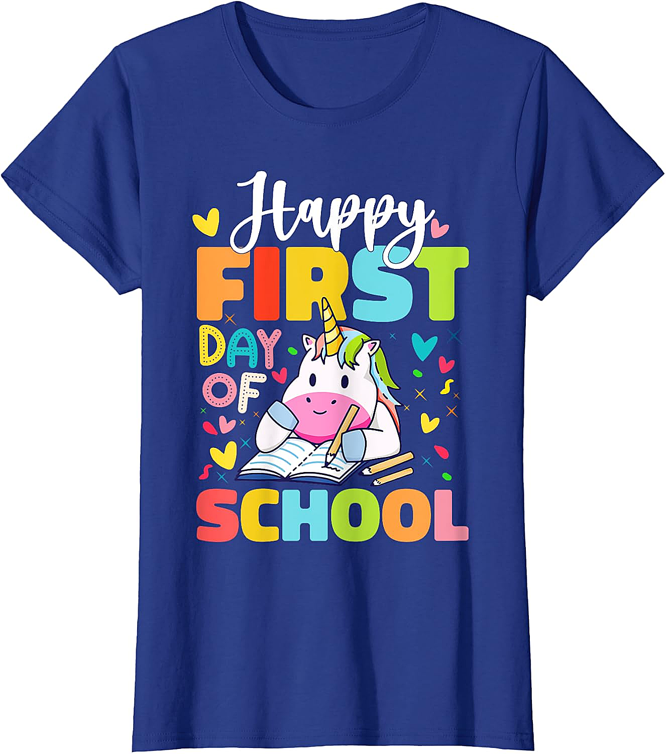 Happy First Day Of School Unicorn T-Shirt Kids & Teachers