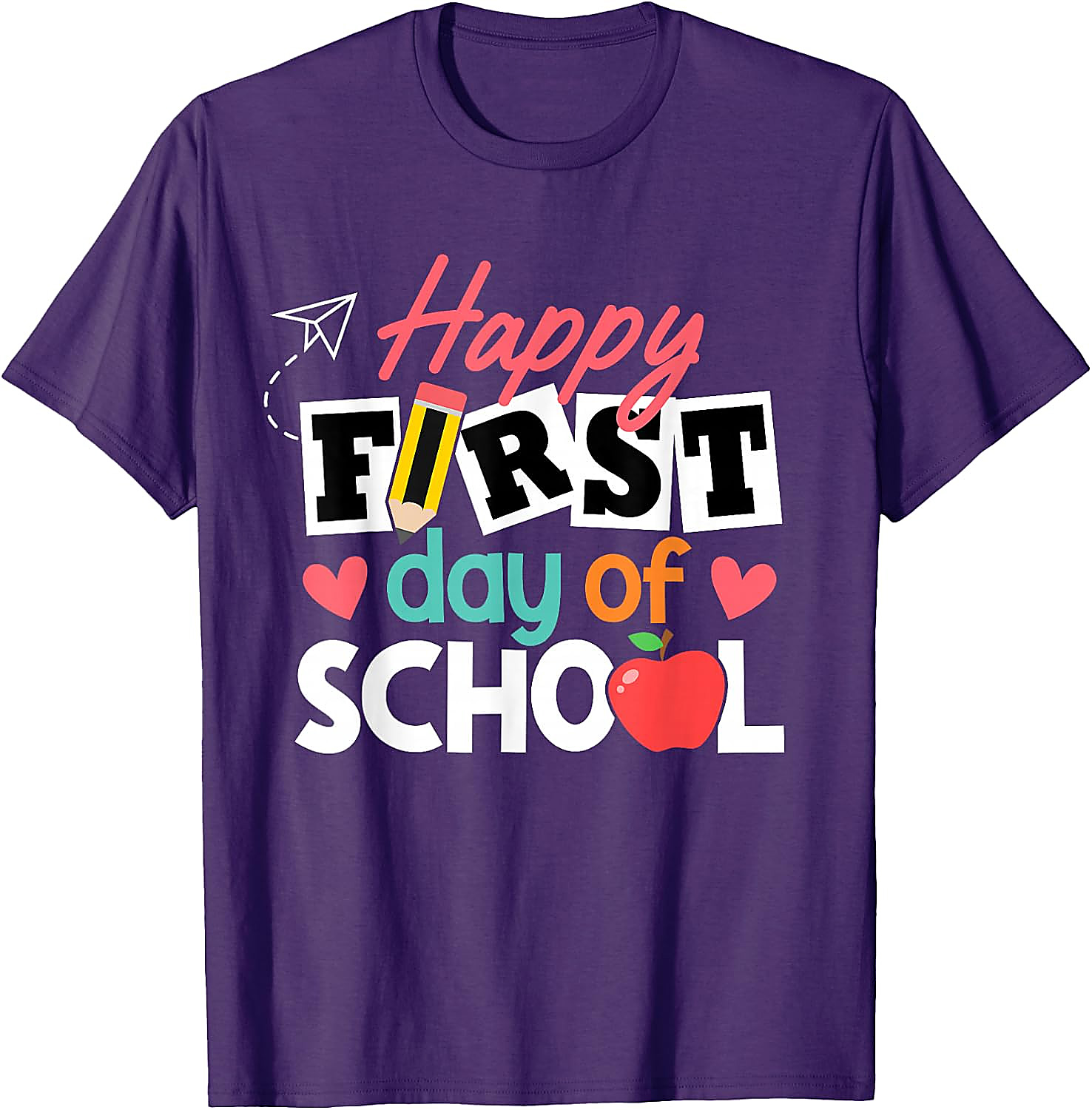 Happy First Day of School T-Shirt | Back to School Tee
