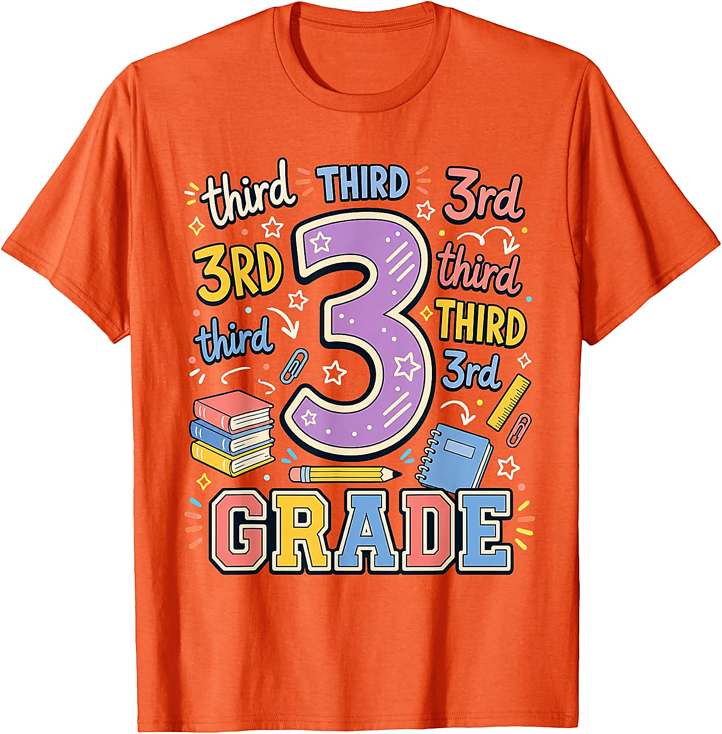 Third Grade Back to School T-Shirt | Fun 3rd Grade Teacher Tee