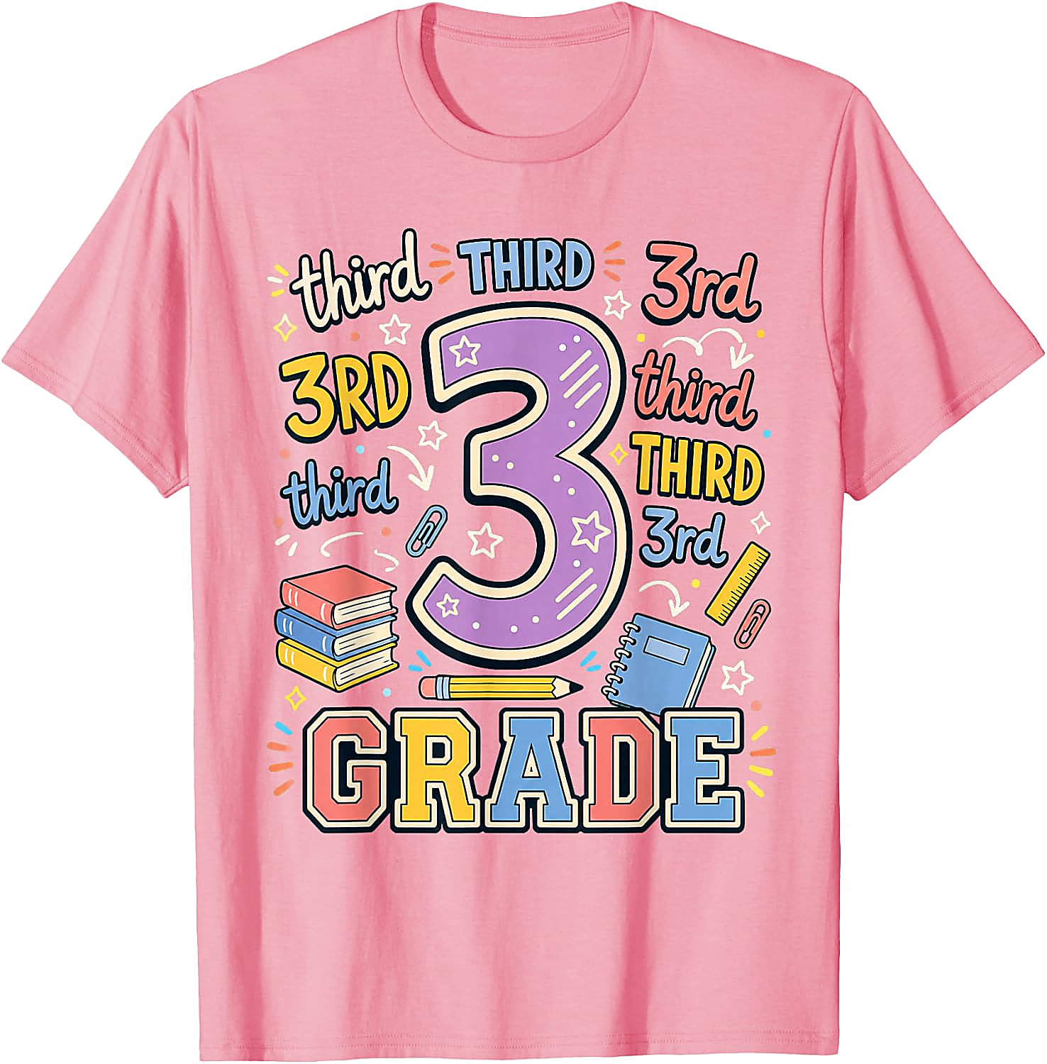 Third Grade Back to School T-Shirt | Fun 3rd Grade Teacher Tee