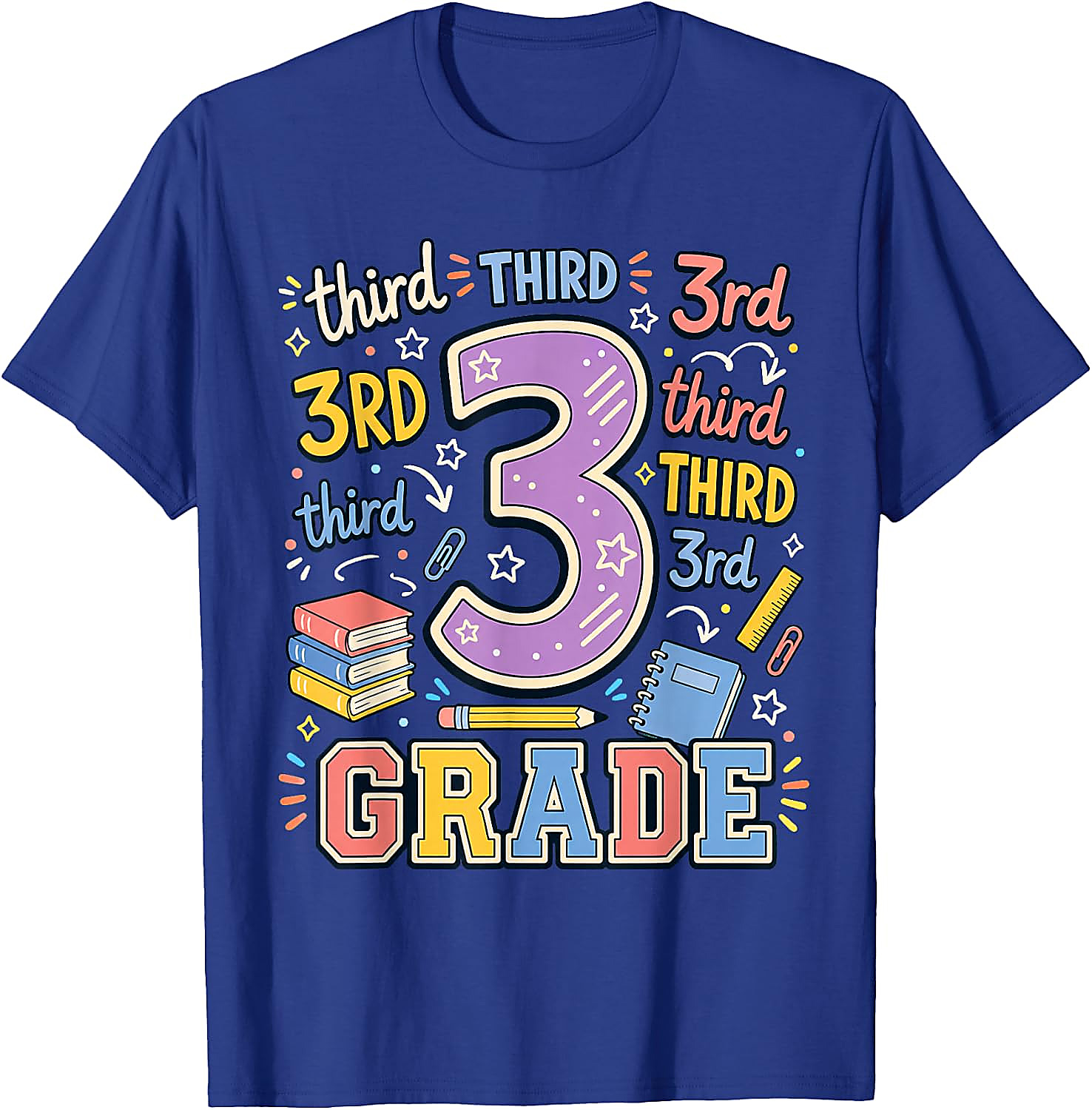 Third Grade Back to School T-Shirt | Fun 3rd Grade Teacher Tee