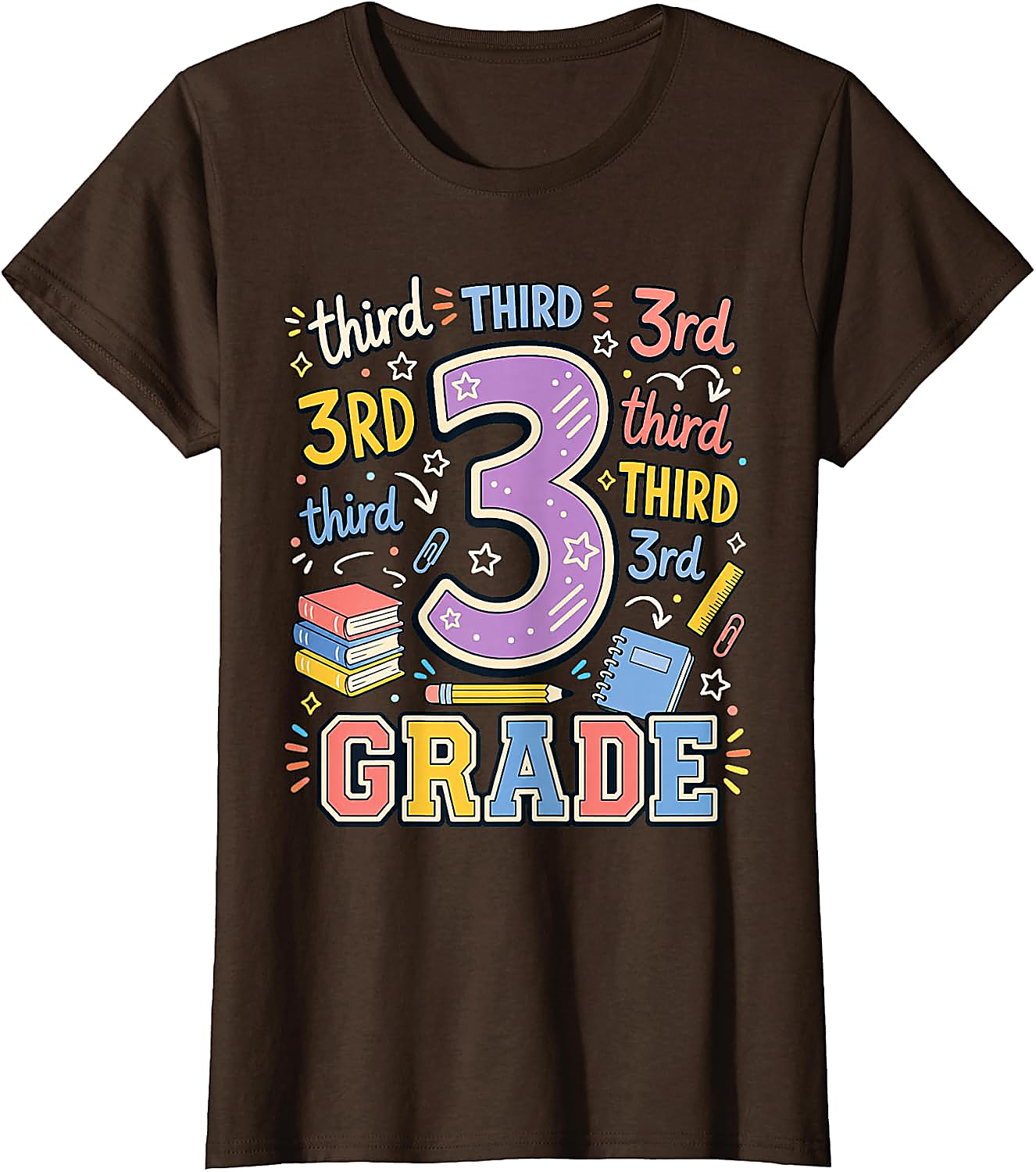 Third Grade Back to School T-Shirt | Fun 3rd Grade Teacher Tee