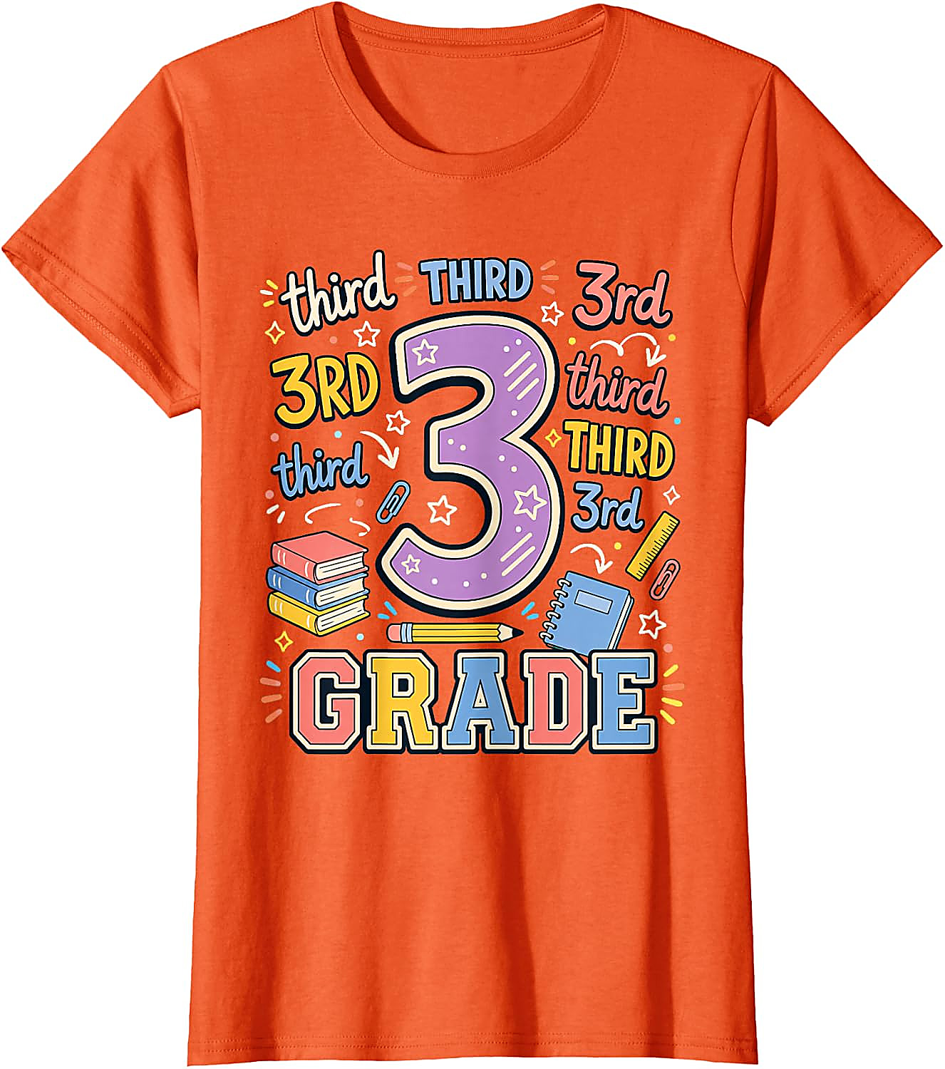Third Grade Back to School T-Shirt | Fun 3rd Grade Teacher Tee