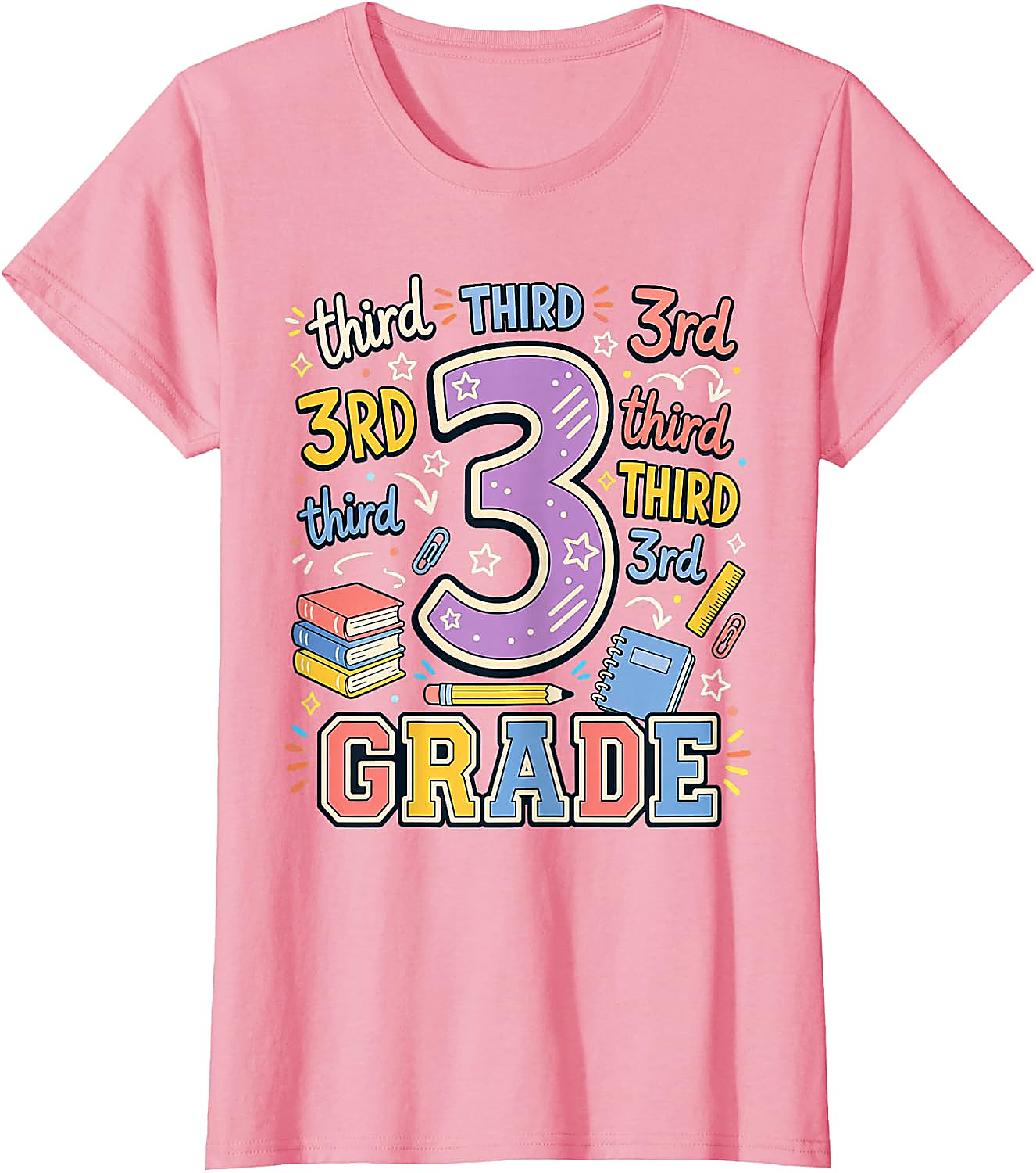 Third Grade Back to School T-Shirt | Fun 3rd Grade Teacher Tee