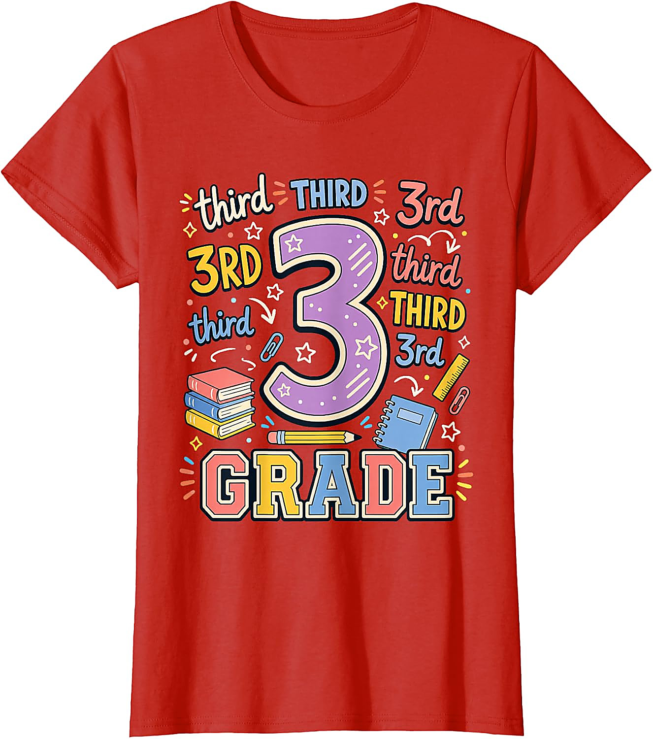 Third Grade Back to School T-Shirt | Fun 3rd Grade Teacher Tee