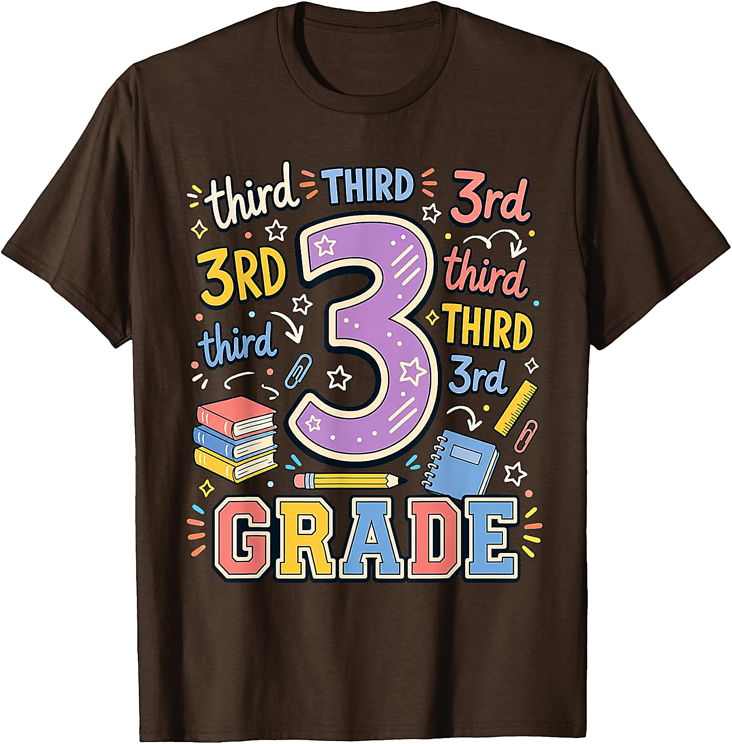 Third Grade Back to School T-Shirt | Fun 3rd Grade Teacher Tee
