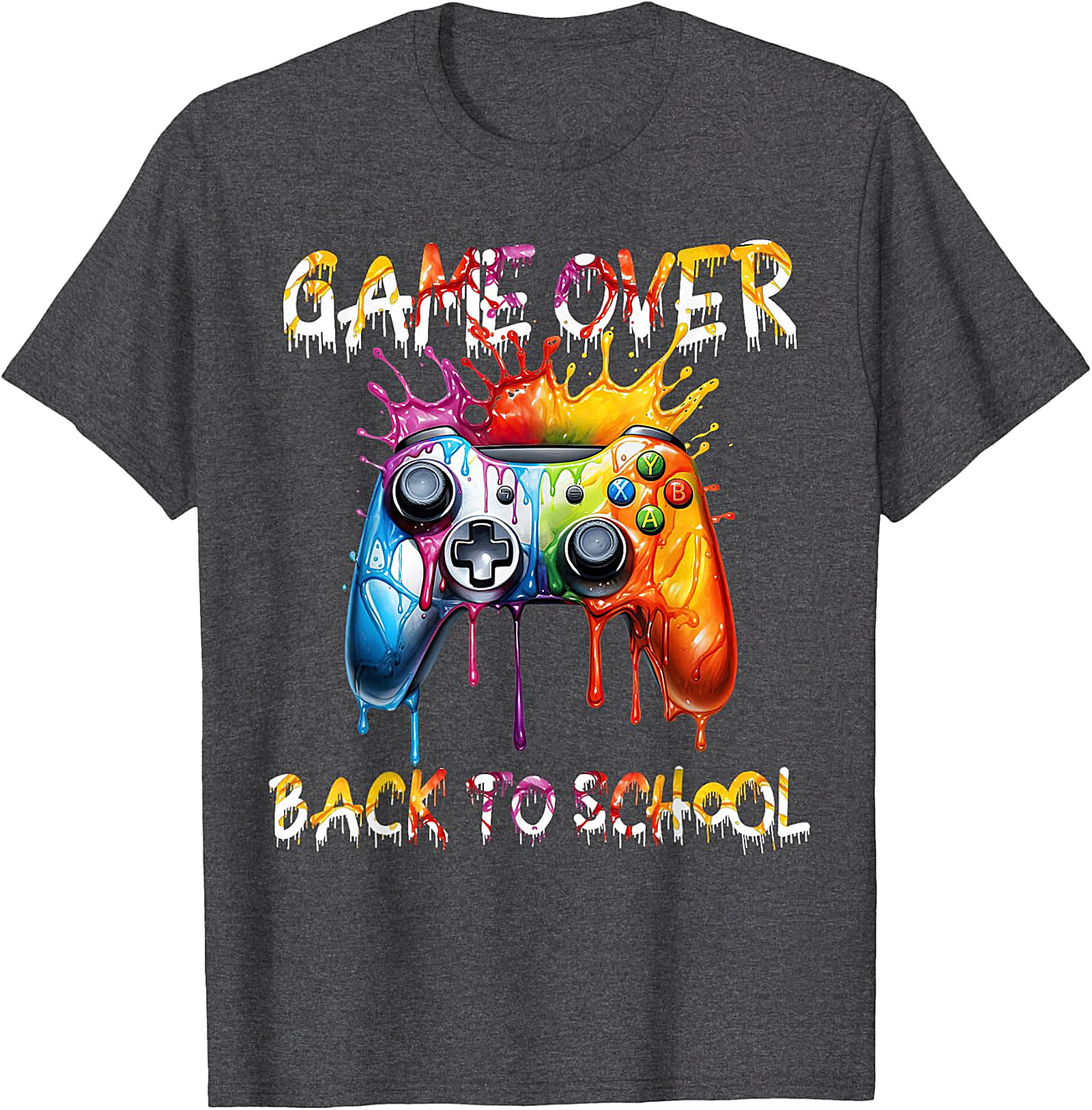 Back to School Gamer T-Shirt | Game Over Controller Tee
