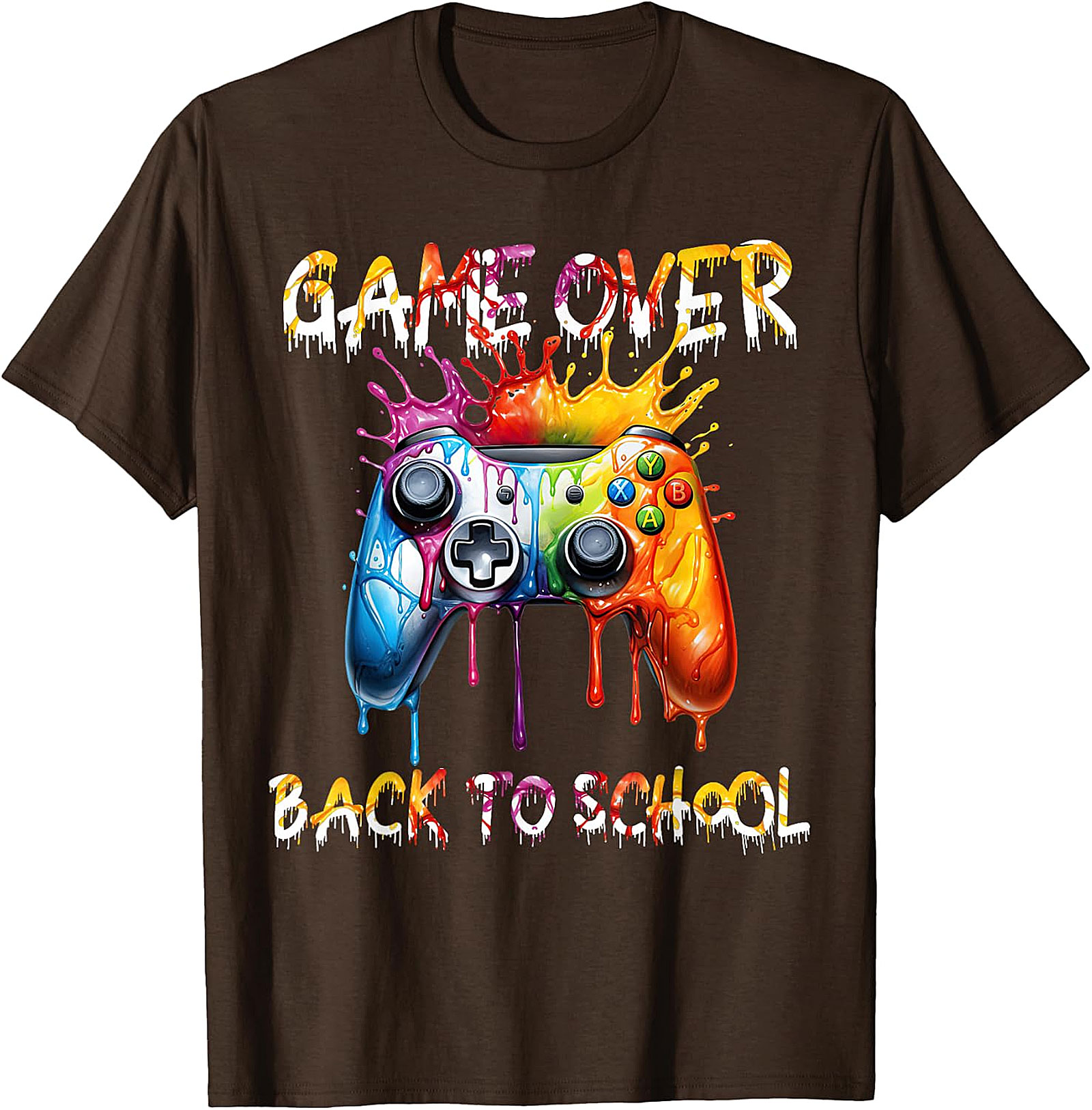 Back to School Gamer T-Shirt | Game Over Controller Tee