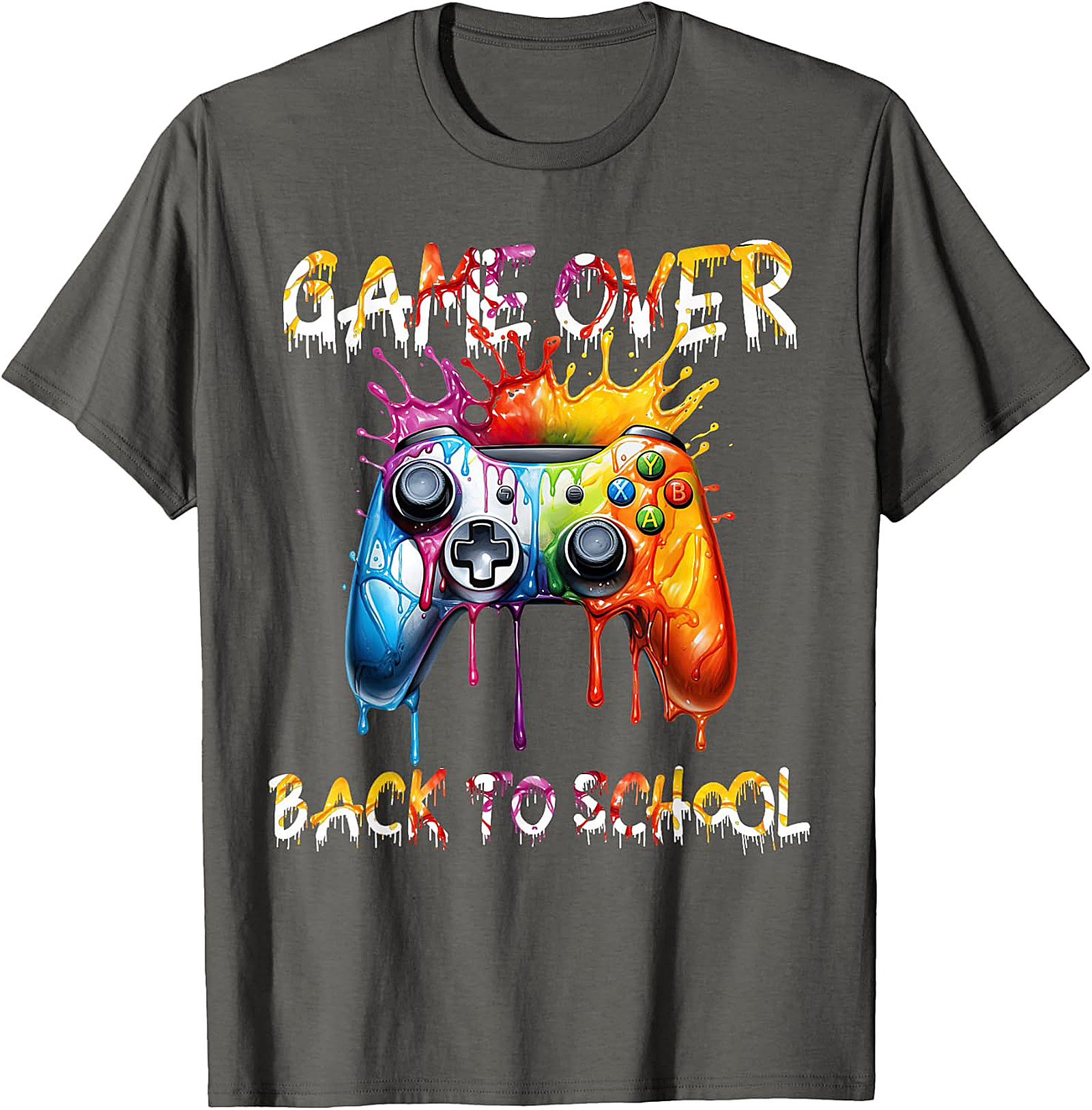 Back to School Gamer T-Shirt | Game Over Controller Tee