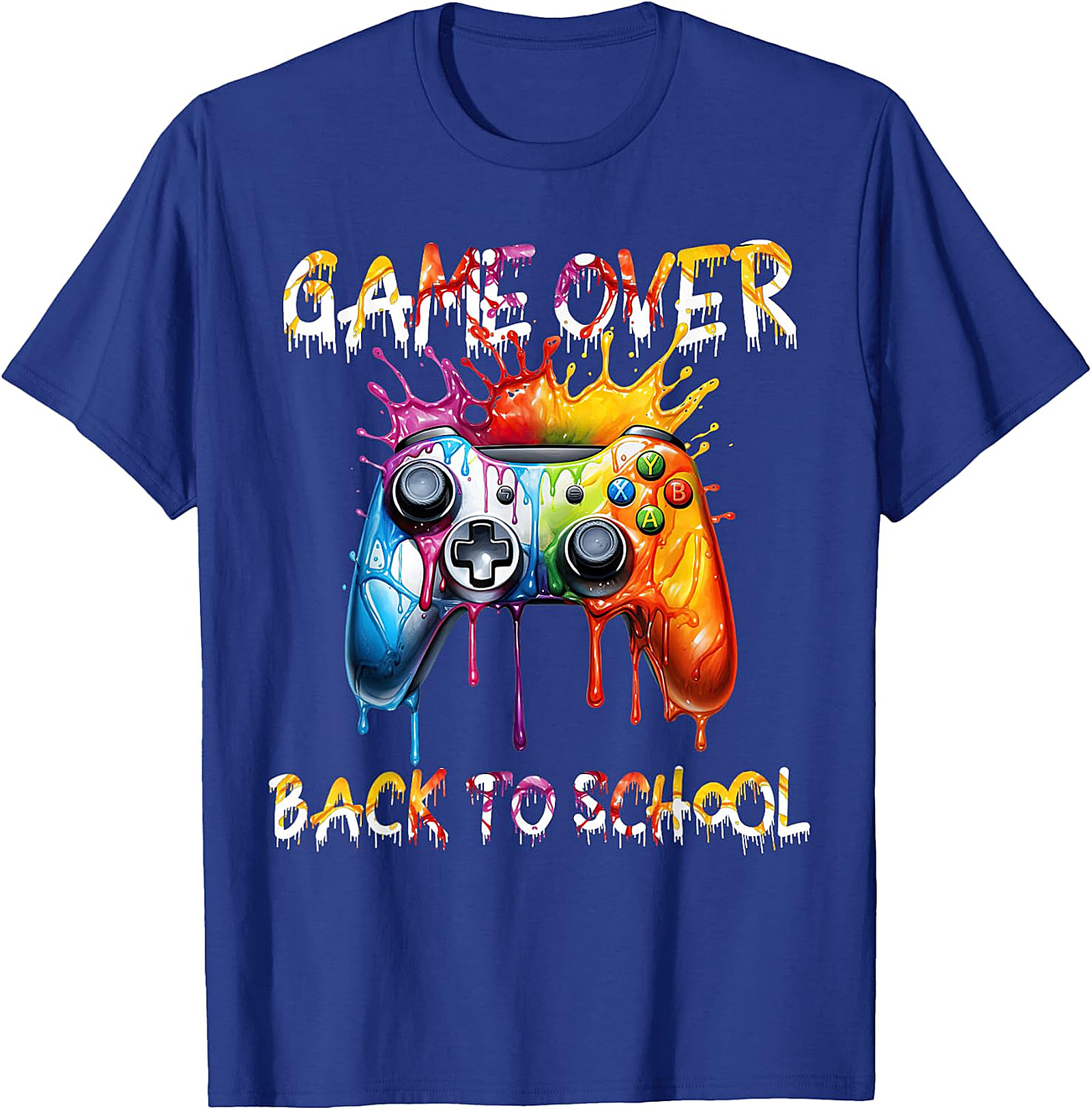 Back to School Gamer T-Shirt | Game Over Controller Tee