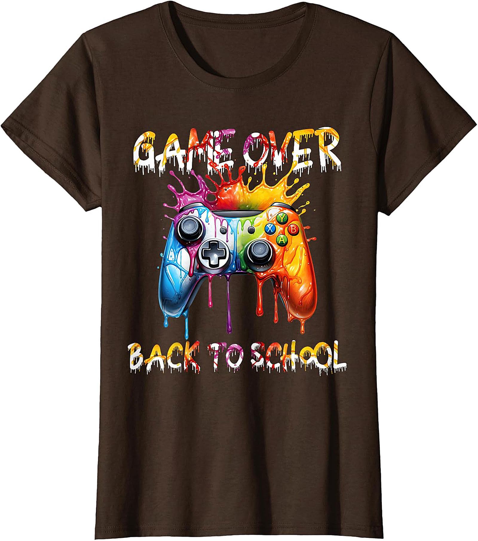 Back to School Gamer T-Shirt | Game Over Controller Tee