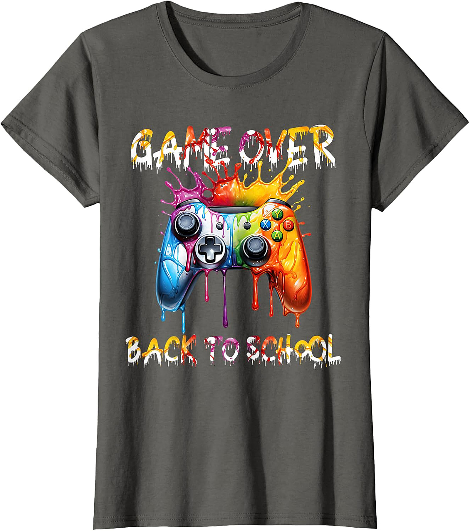 Back to School Gamer T-Shirt | Game Over Controller Tee