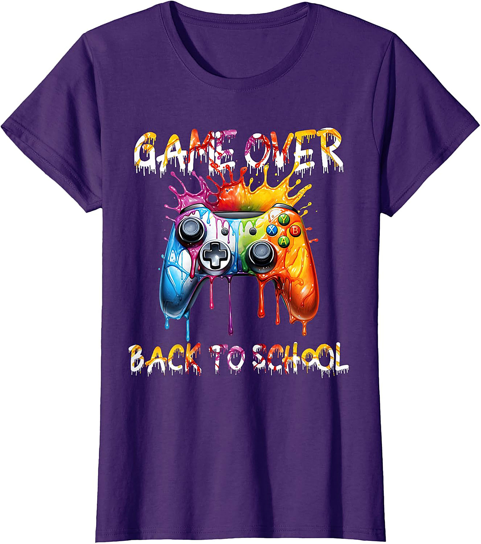 Back to School Gamer T-Shirt | Game Over Controller Tee