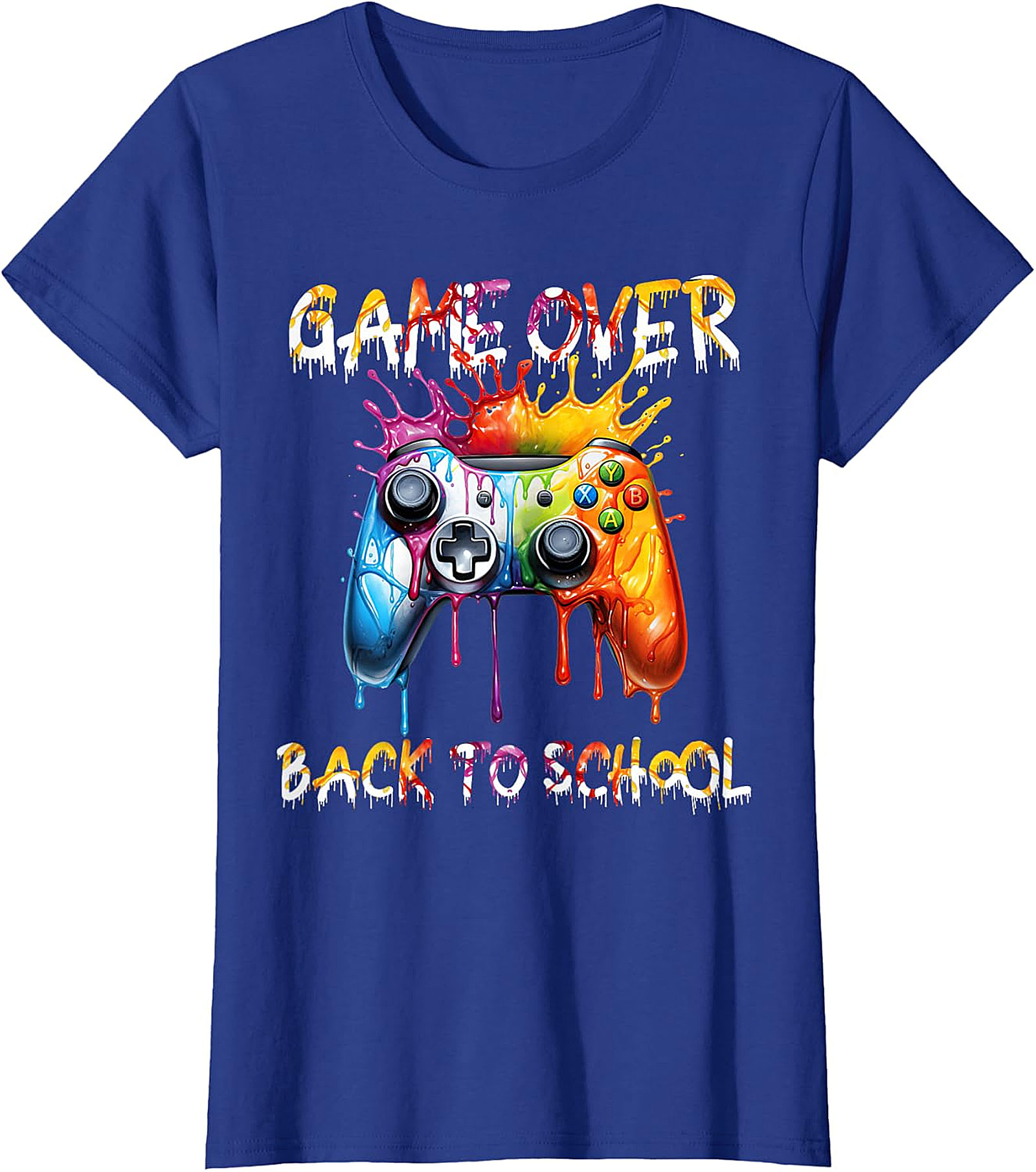 Back to School Gamer T-Shirt | Game Over Controller Tee