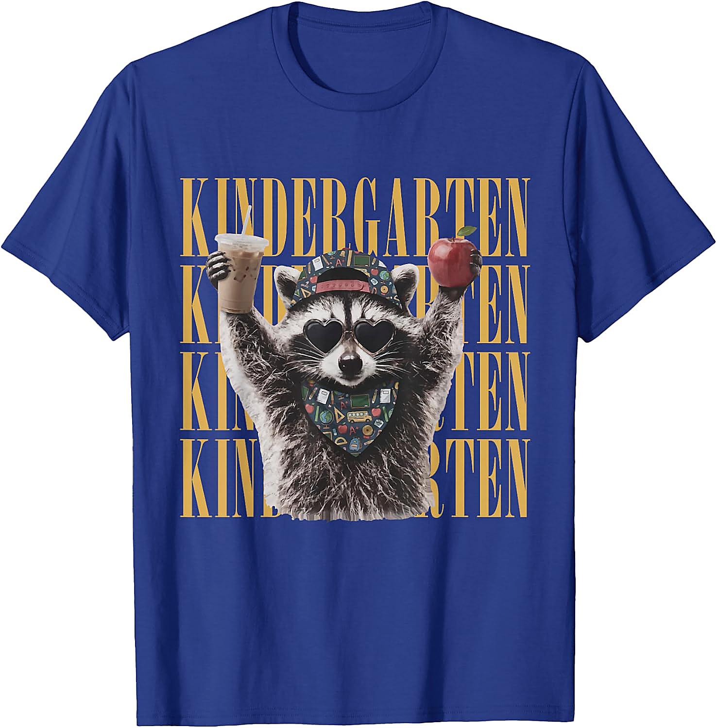 Funny Raccoon Teacher T-Shirt | Kindergarten Back to School