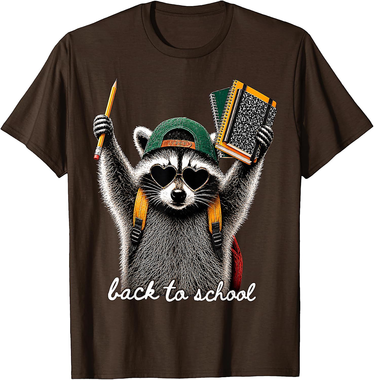 Back to School Raccoon T-Shirt | Funny First Day Tee
