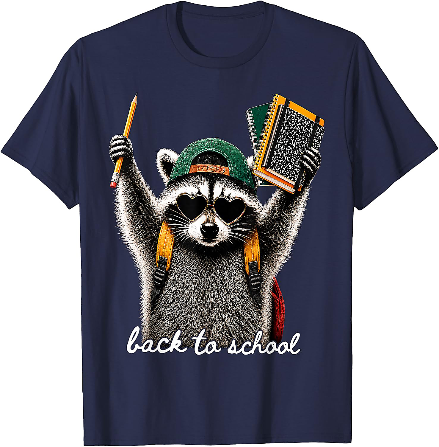 Back to School Raccoon T-Shirt | Funny First Day Tee