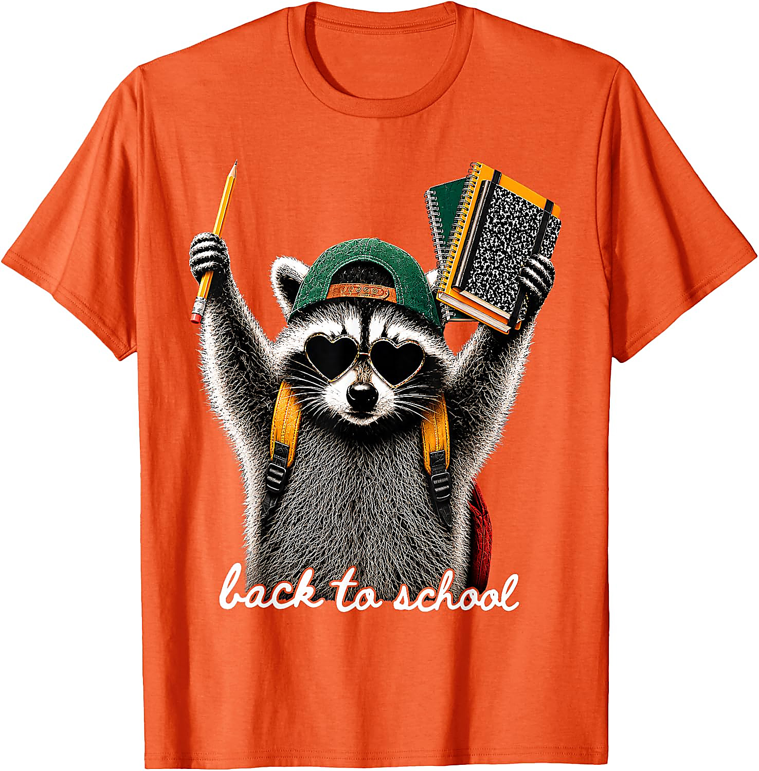 Back to School Raccoon T-Shirt | Funny First Day Tee