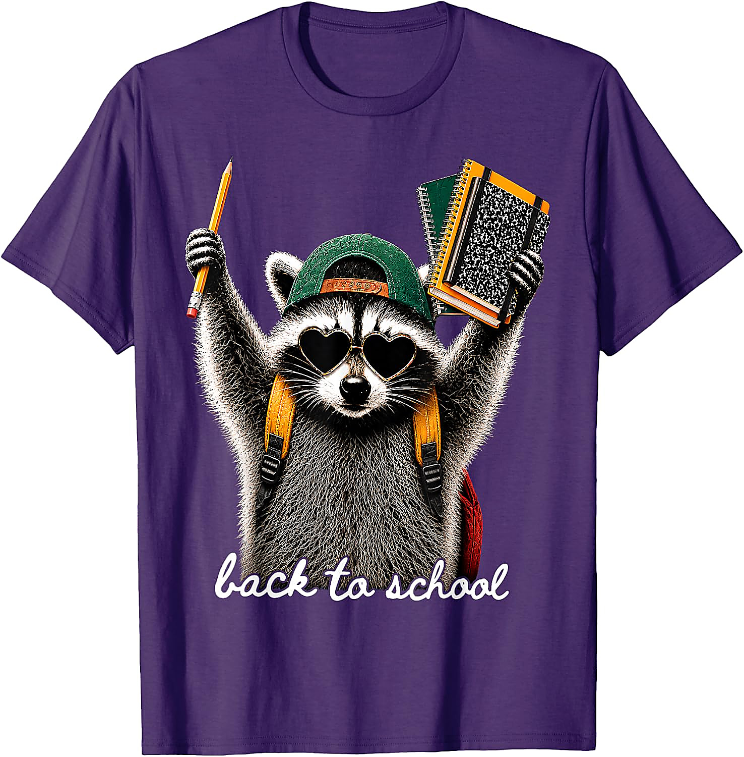 Back to School Raccoon T-Shirt | Funny First Day Tee