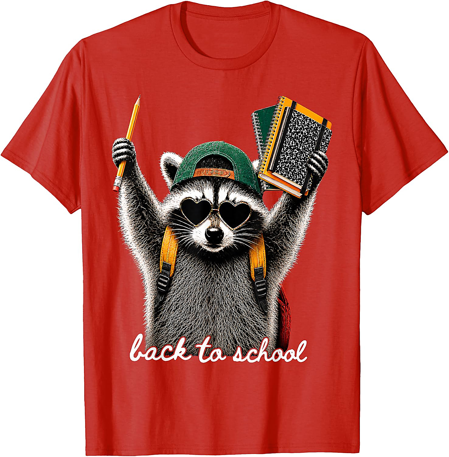 Back to School Raccoon T-Shirt | Funny First Day Tee