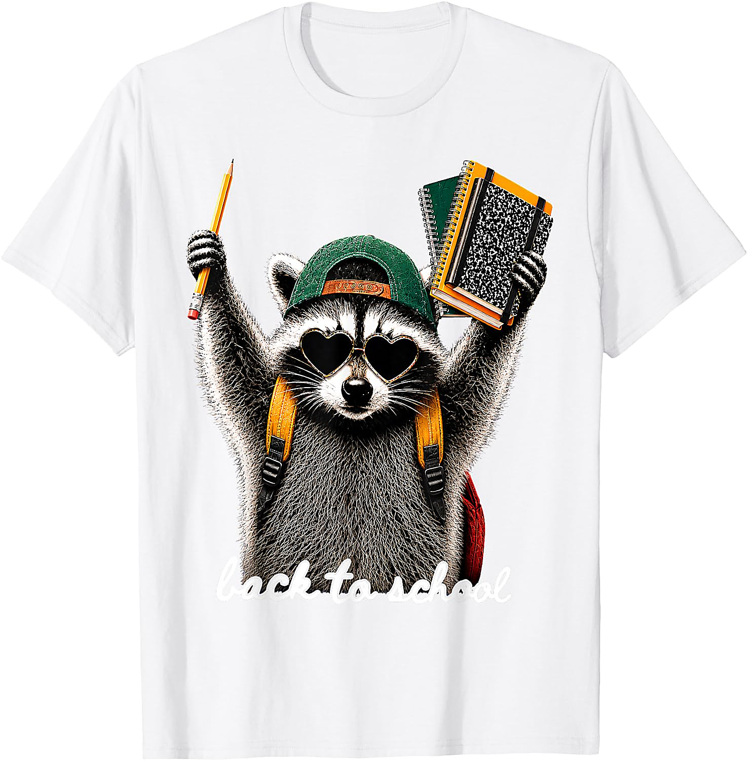 Back to School Raccoon T-Shirt | Funny First Day Tee