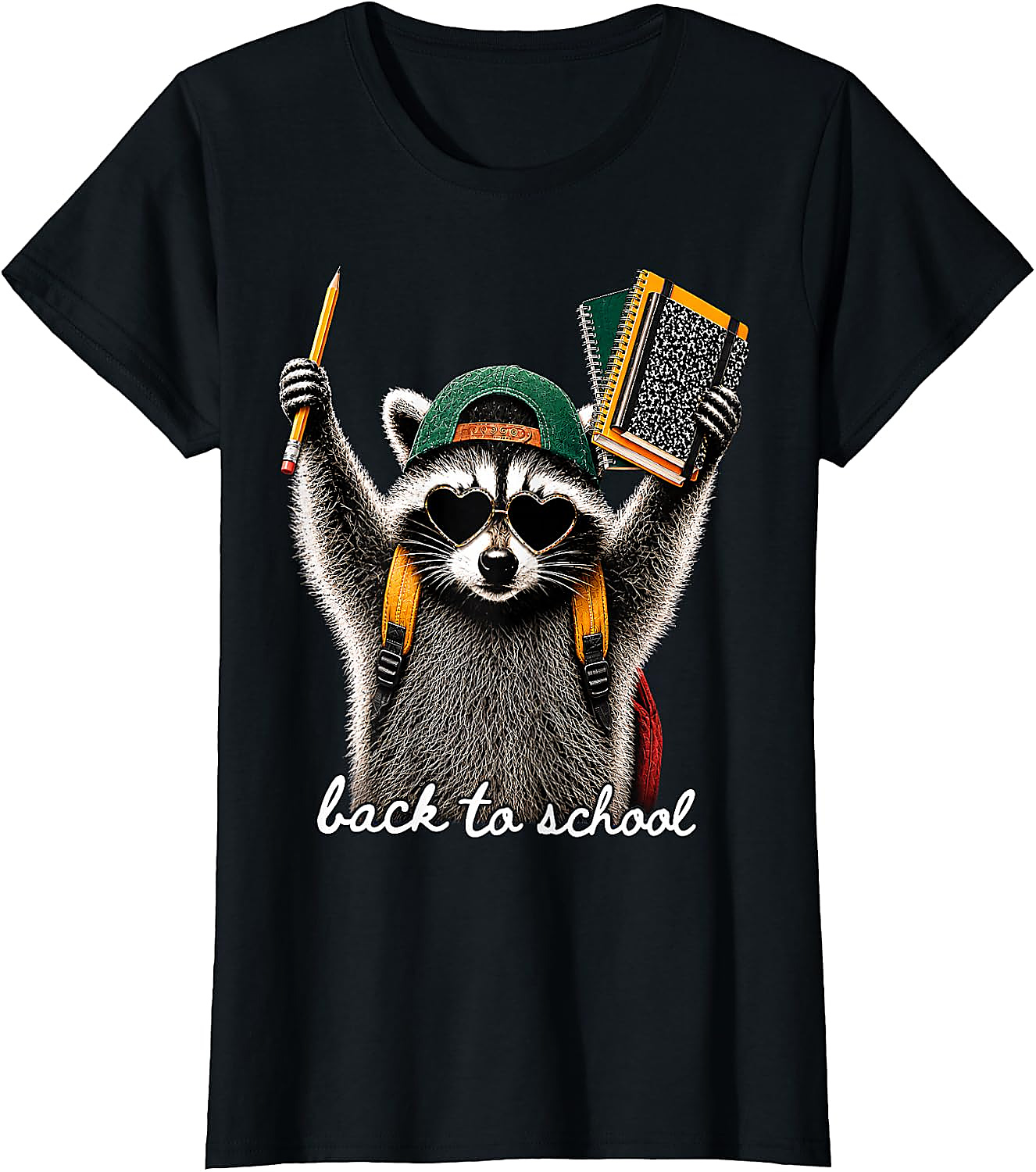 Back to School Raccoon T-Shirt | Funny First Day Tee