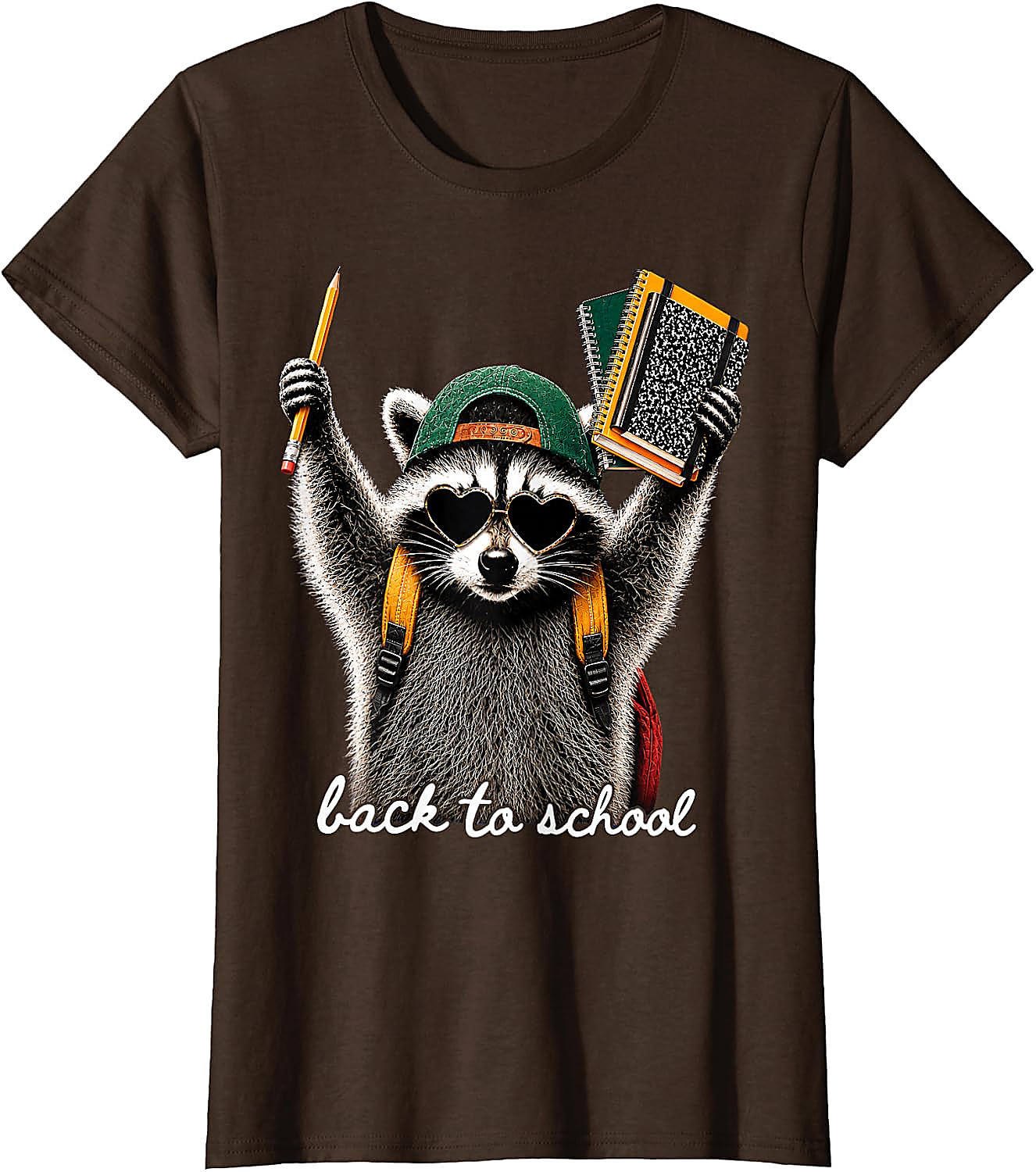 Back to School Raccoon T-Shirt | Funny First Day Tee