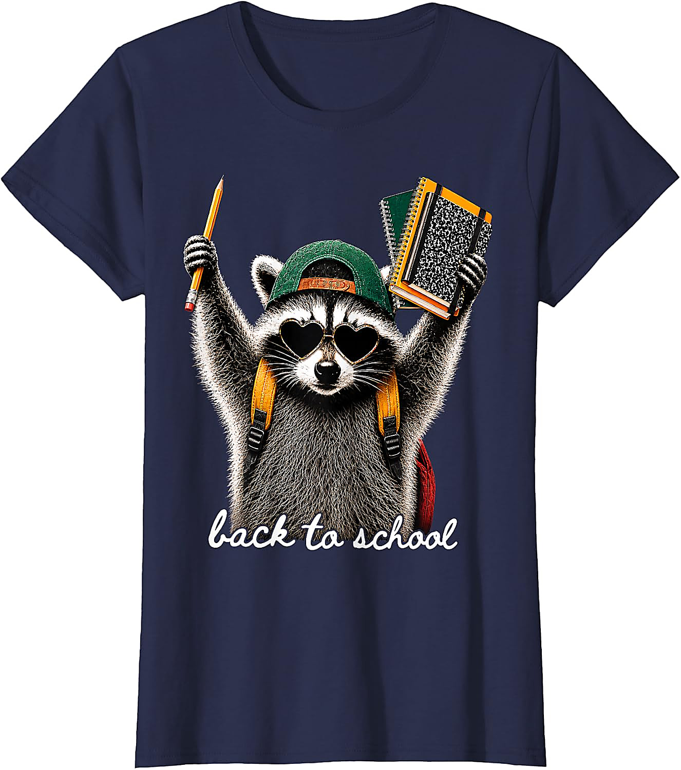Back to School Raccoon T-Shirt | Funny First Day Tee
