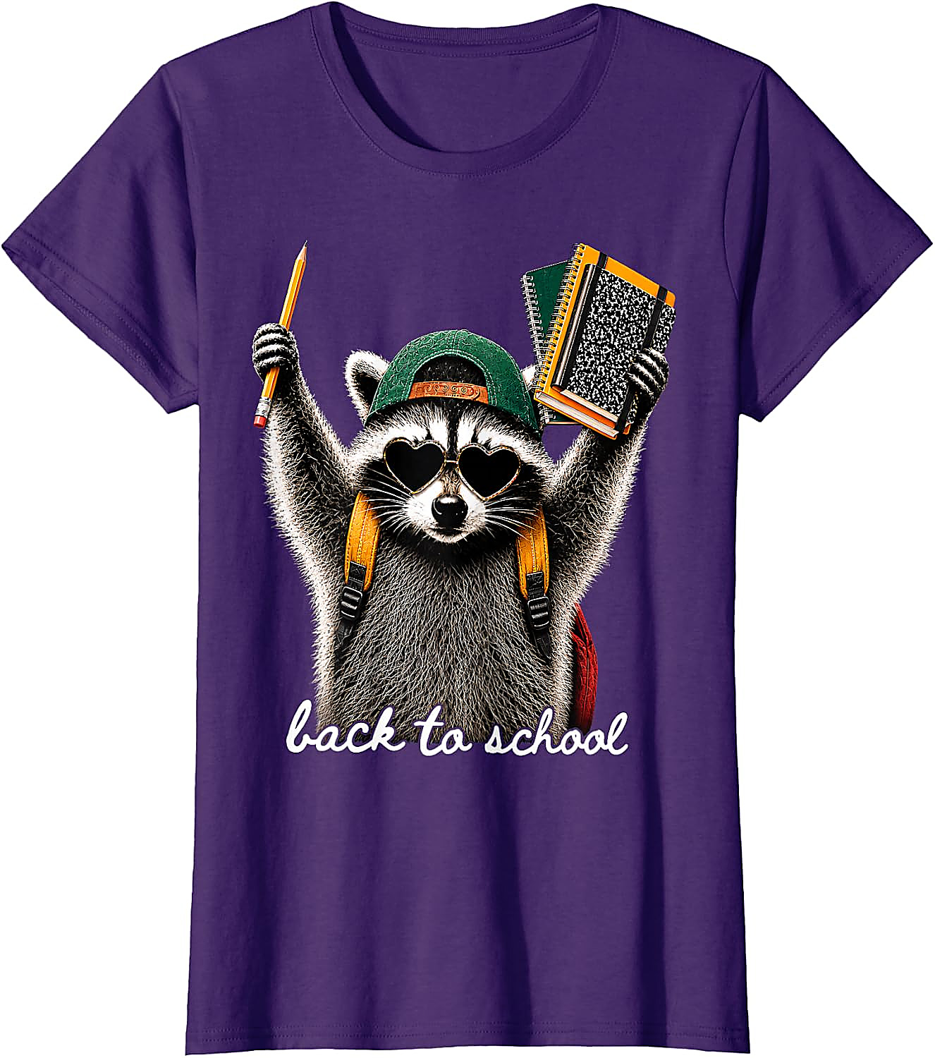 Back to School Raccoon T-Shirt | Funny First Day Tee
