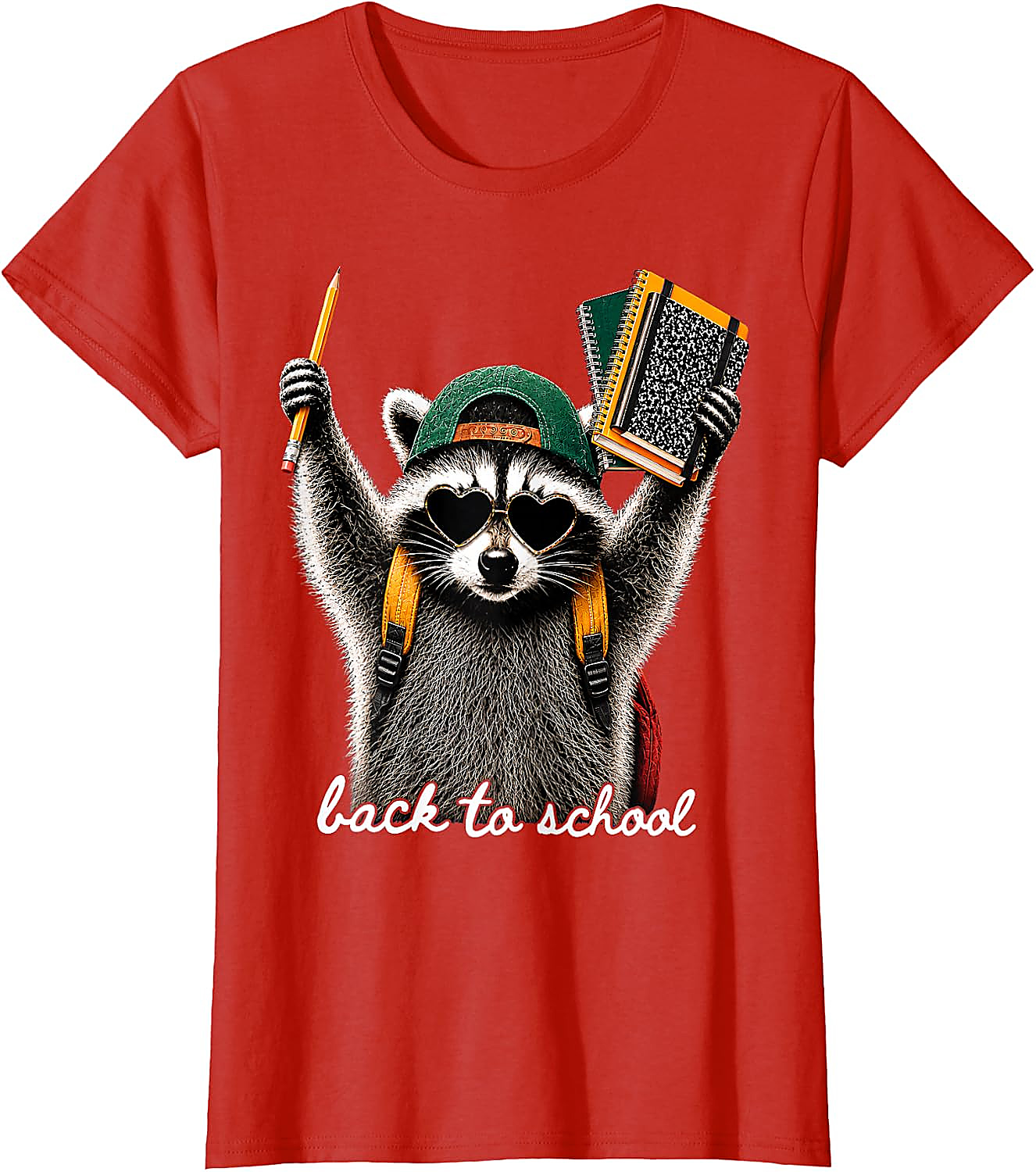 Back to School Raccoon T-Shirt | Funny First Day Tee