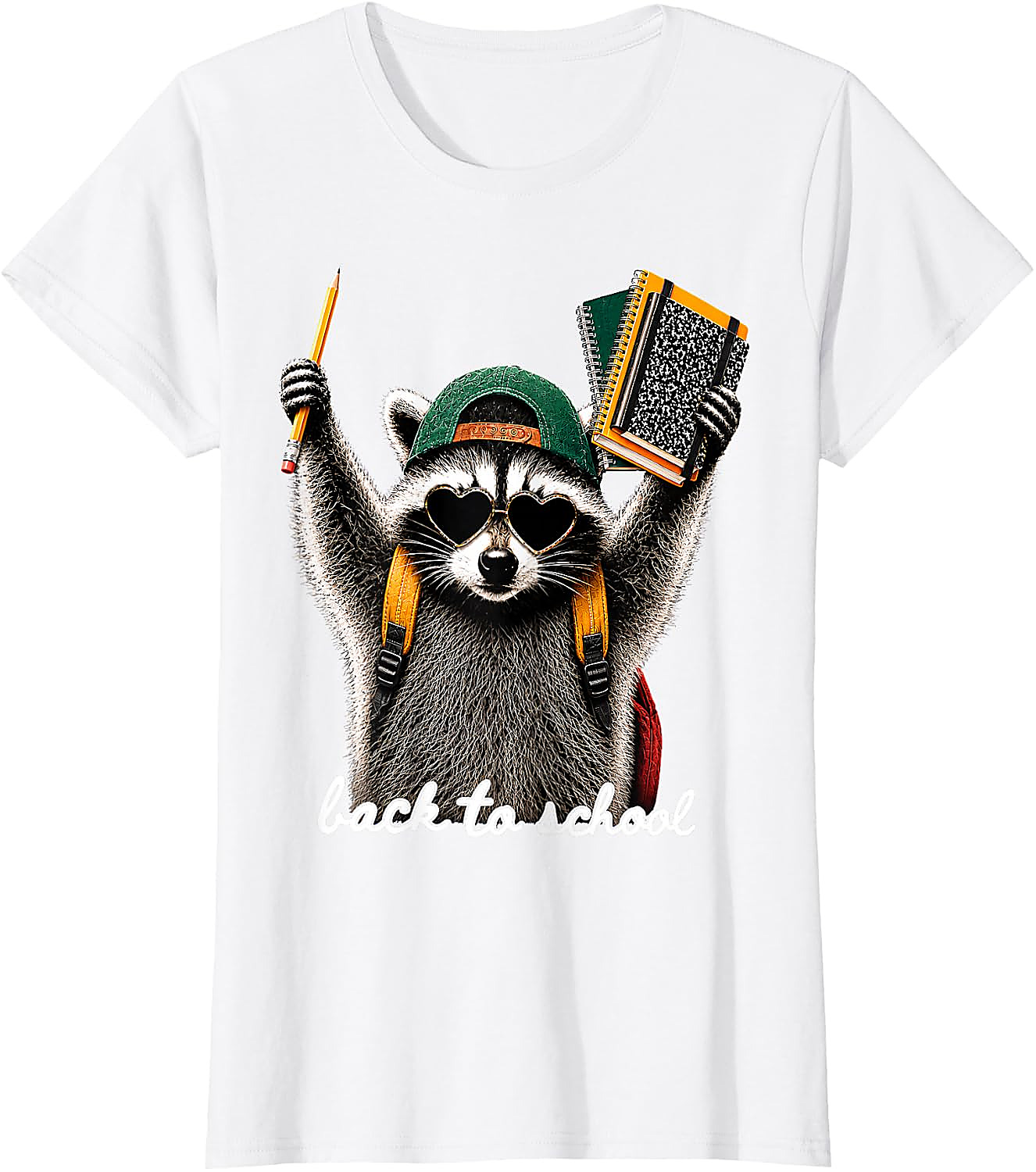 Back to School Raccoon T-Shirt | Funny First Day Tee