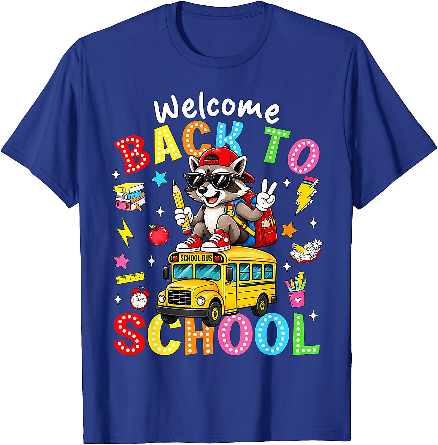 Back to School Raccoon T-Shirt | Kids First Day of School Tee