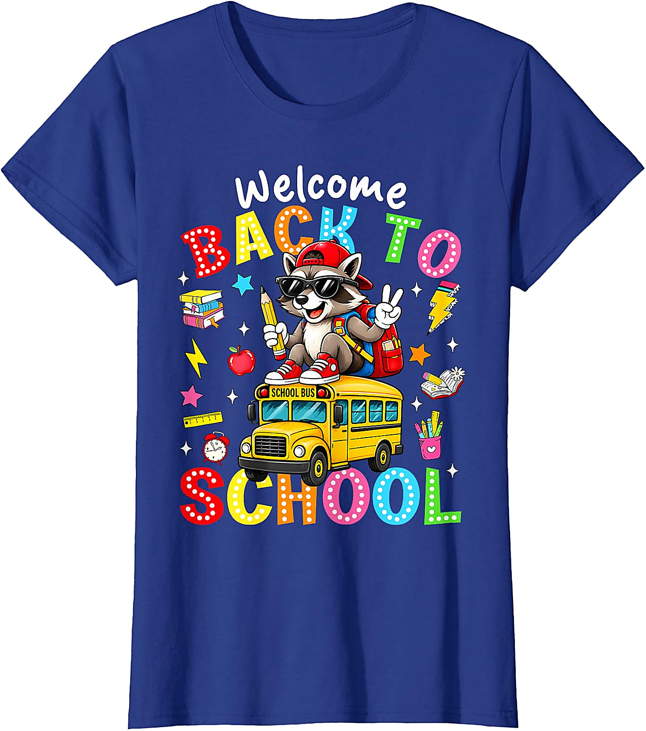 Back to School Raccoon T-Shirt | Kids First Day of School Tee
