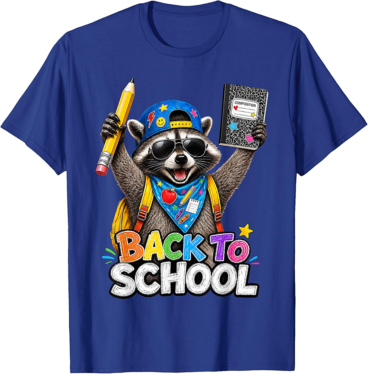 Back to School Raccoon Shirt | Funny Kids Teacher Tee